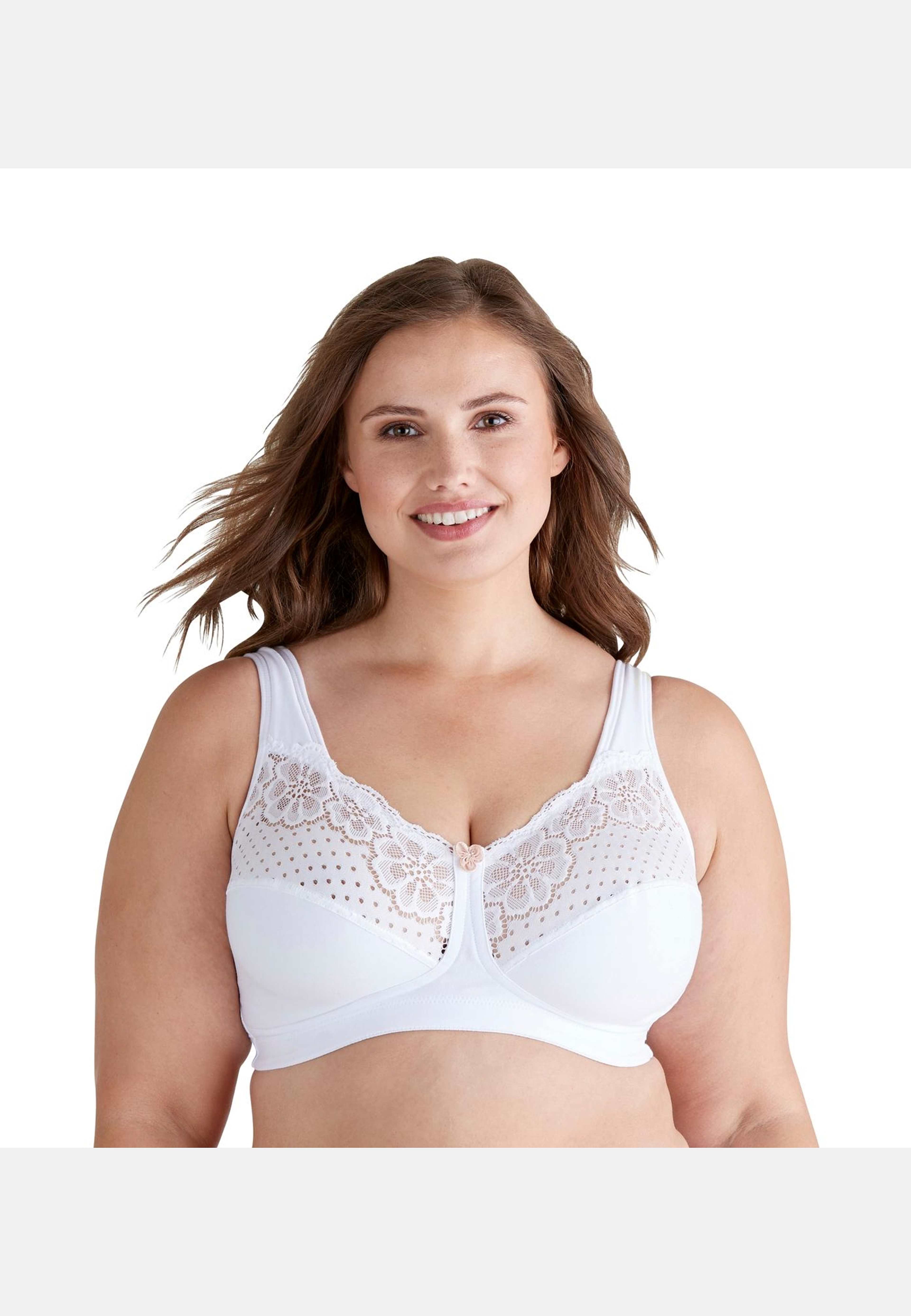 Cotton Bloom Bh Utan Bygel, Fairtrade, från Swegmark, i färgen white. Klicka för att öppna bilden i stort format