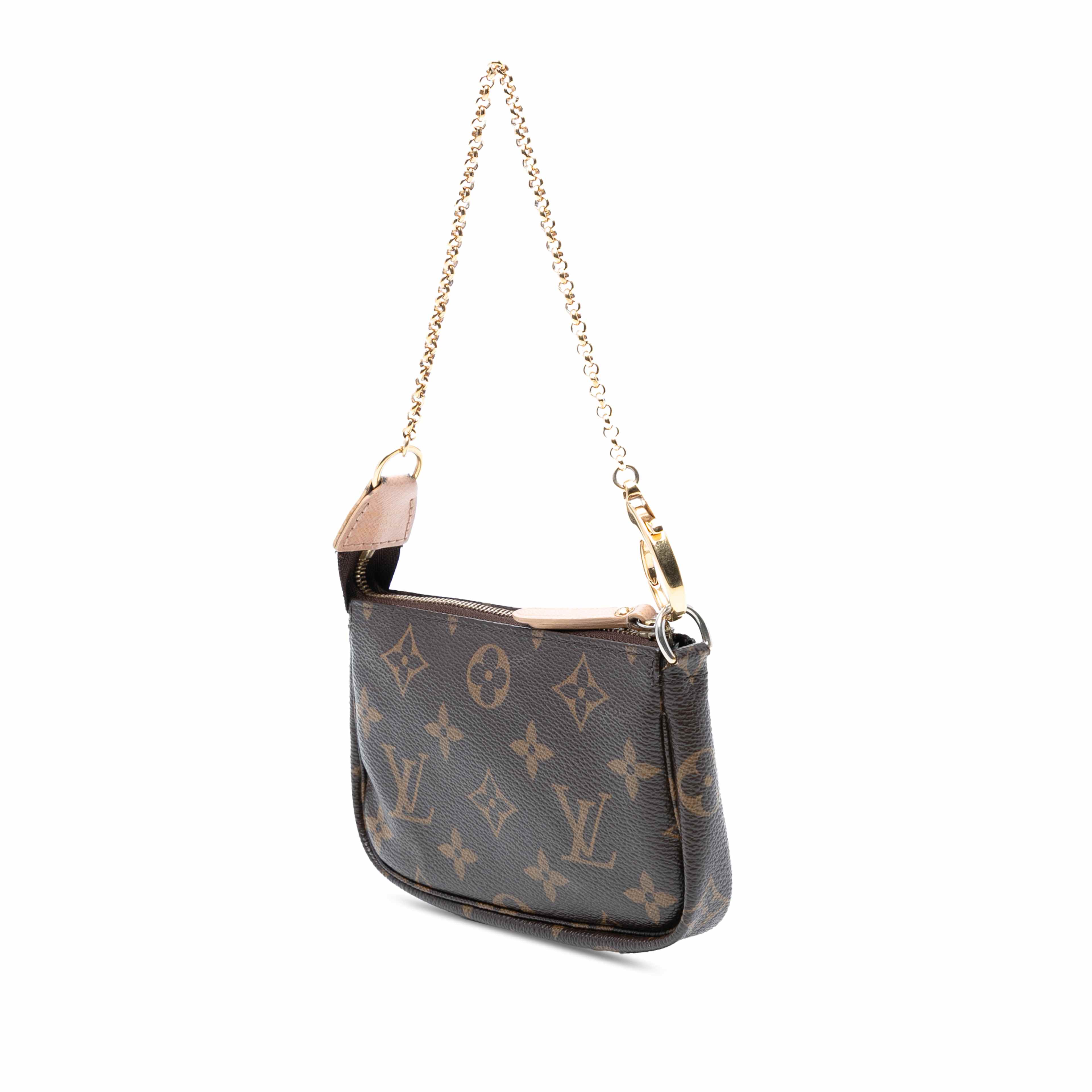 Louis Vuitton Monogram Affiche Mini Pochette Accessoires, från Luxclusif, i färgen brown. Klicka för att öppna bilden i stort format
