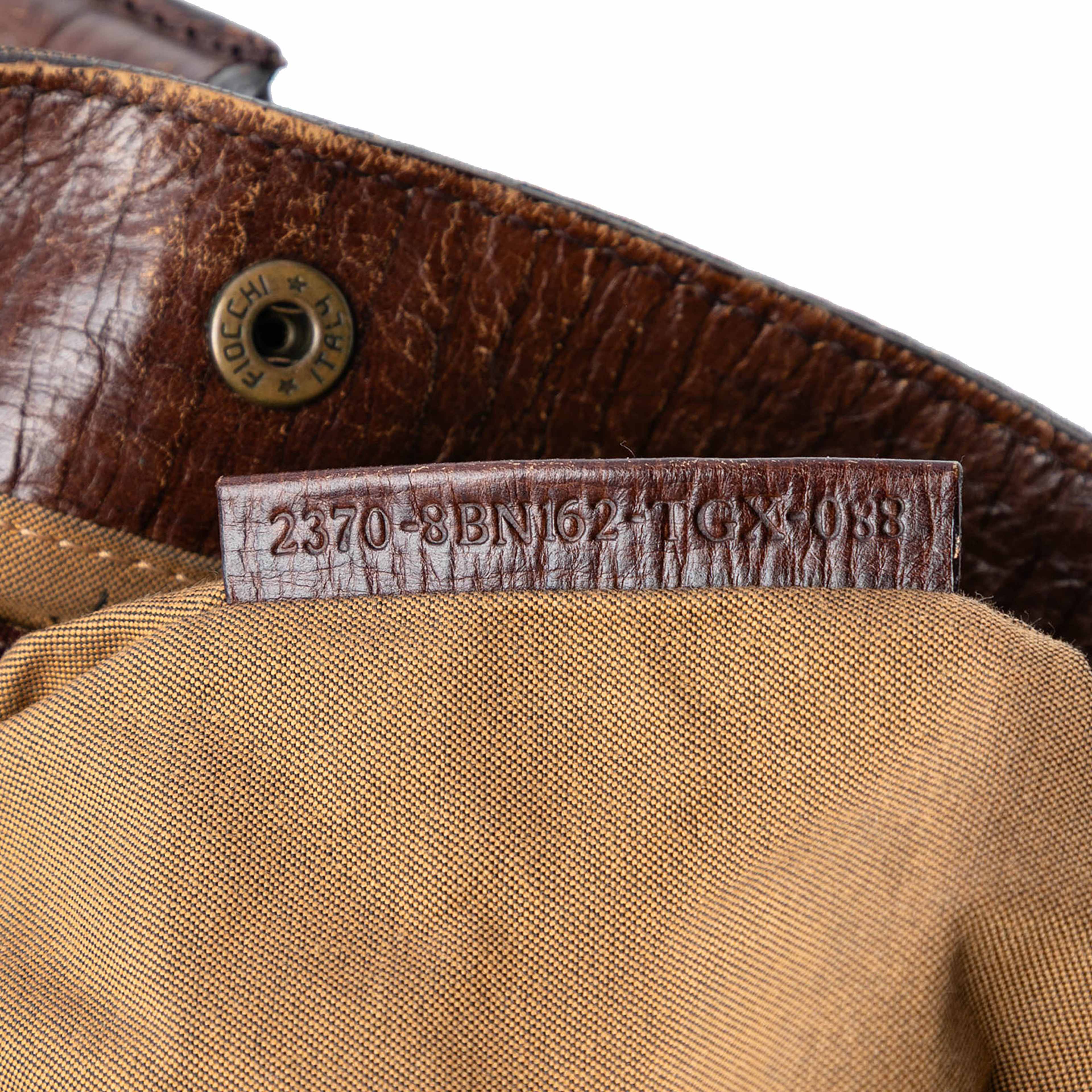 Fendi Zucca Canvas Etniko Handbag, från Luxclusif, i färgen brown. Klicka för att öppna bilden i stort format