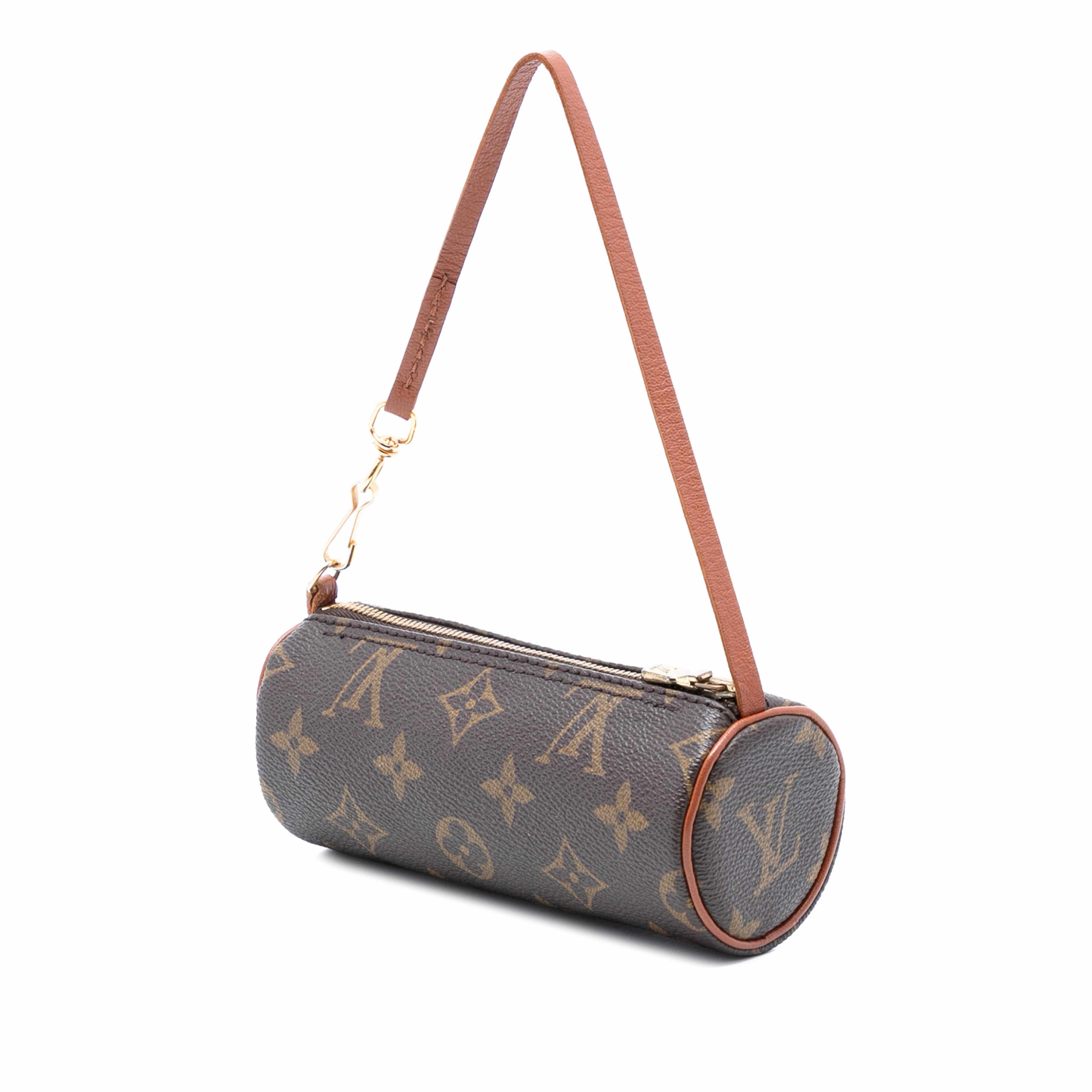 Louis Vuitton Monogram Papillon Pochette, från Luxclusif, i färgen brown. Klicka för att öppna bilden i stort format