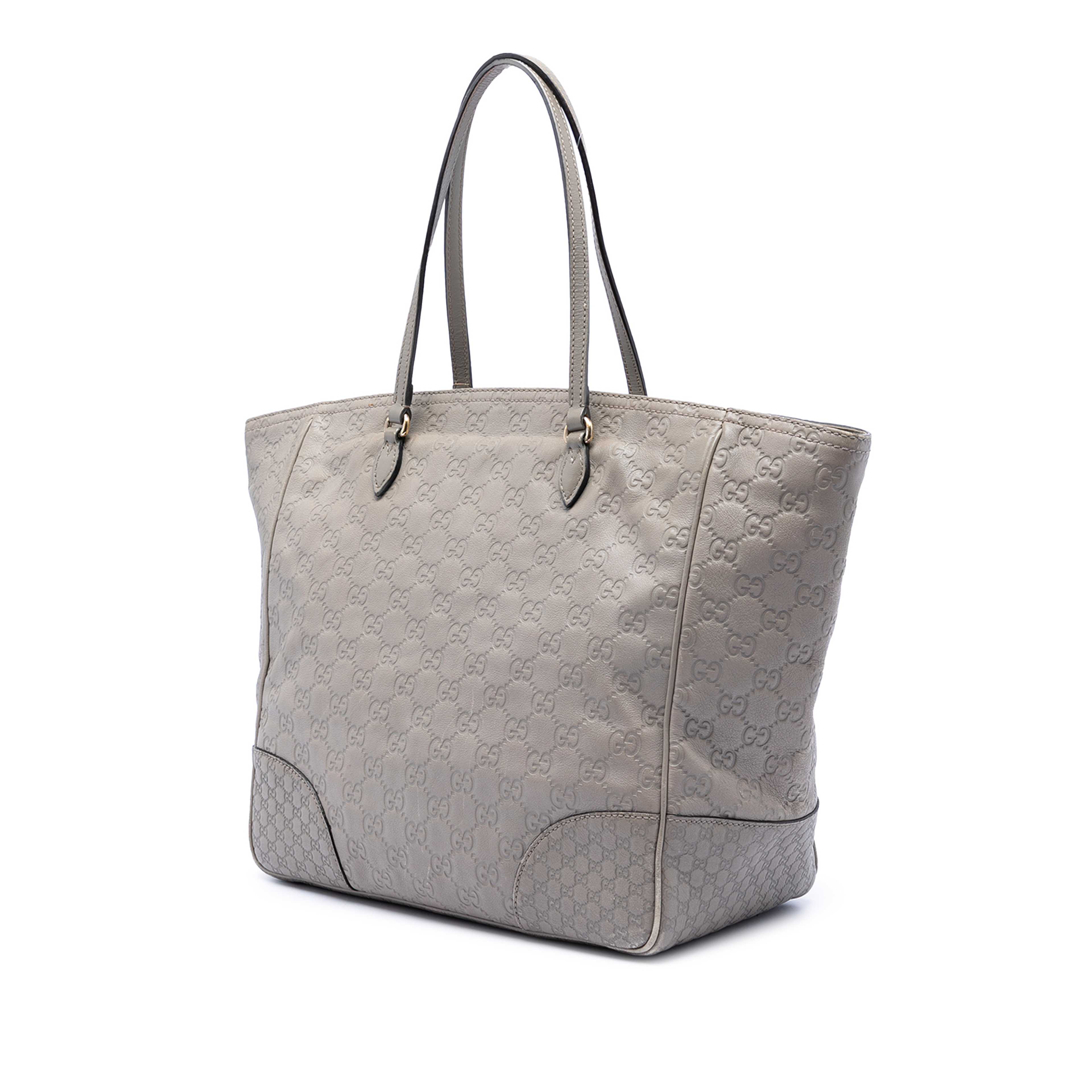 Gucci Guccissima Bree Tote, från Luxclusif, i färgen grå. Klicka för att öppna bilden i stort format