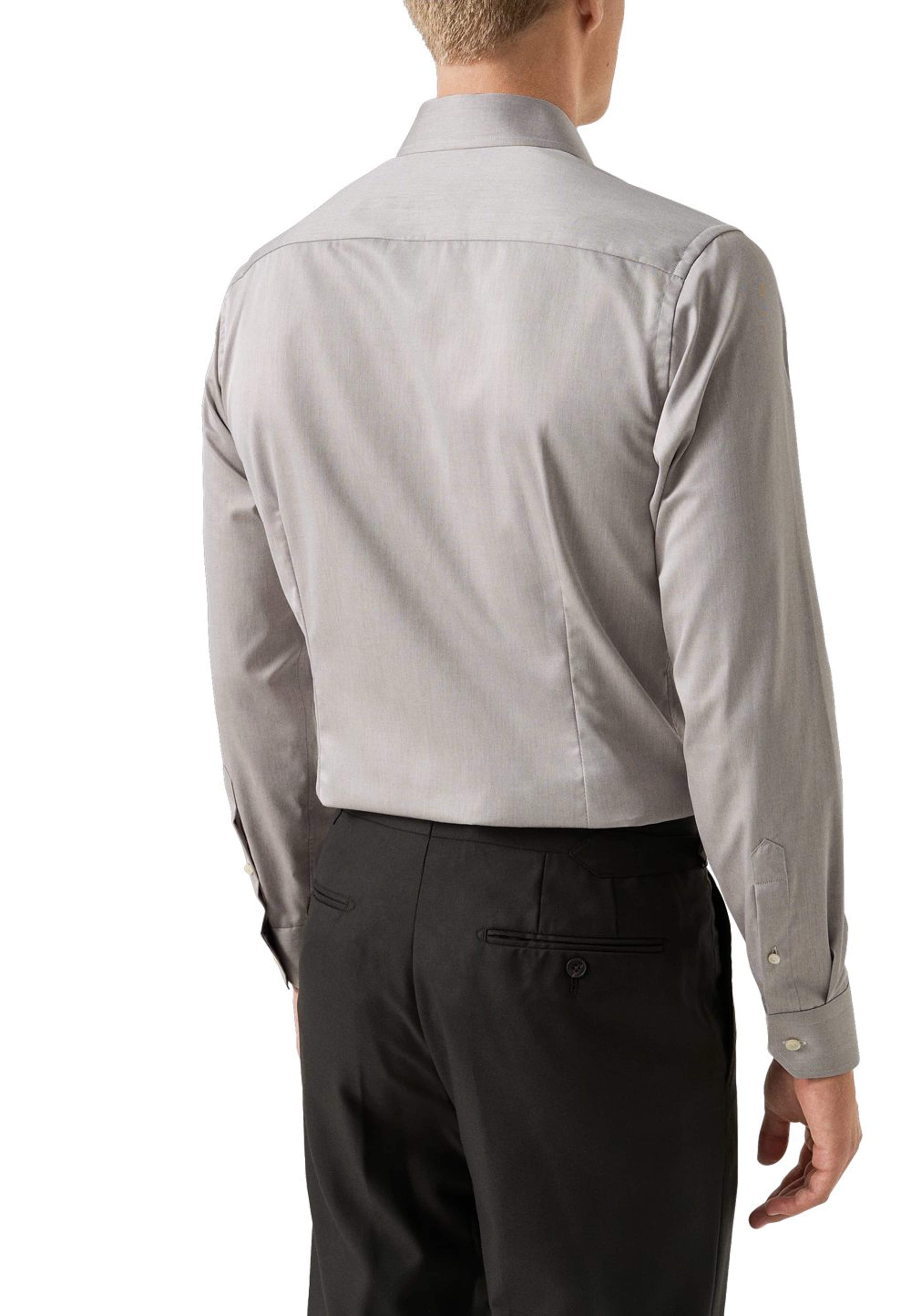 Signature Twill-skjorta Slim Fit, från Eton, i färgen brown. Klicka för att öppna bilden i stort format