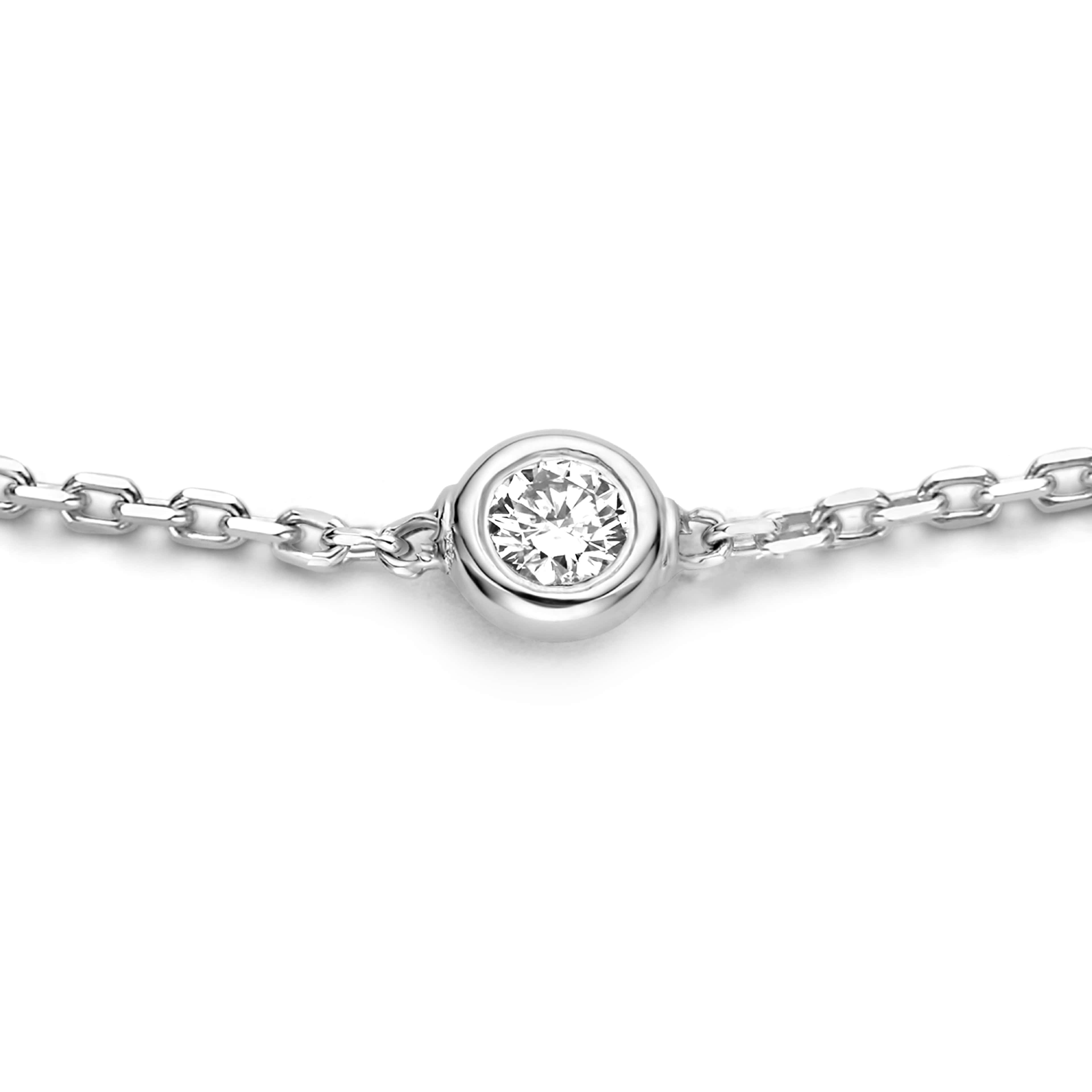 De La Paix Vitt Guld Armband