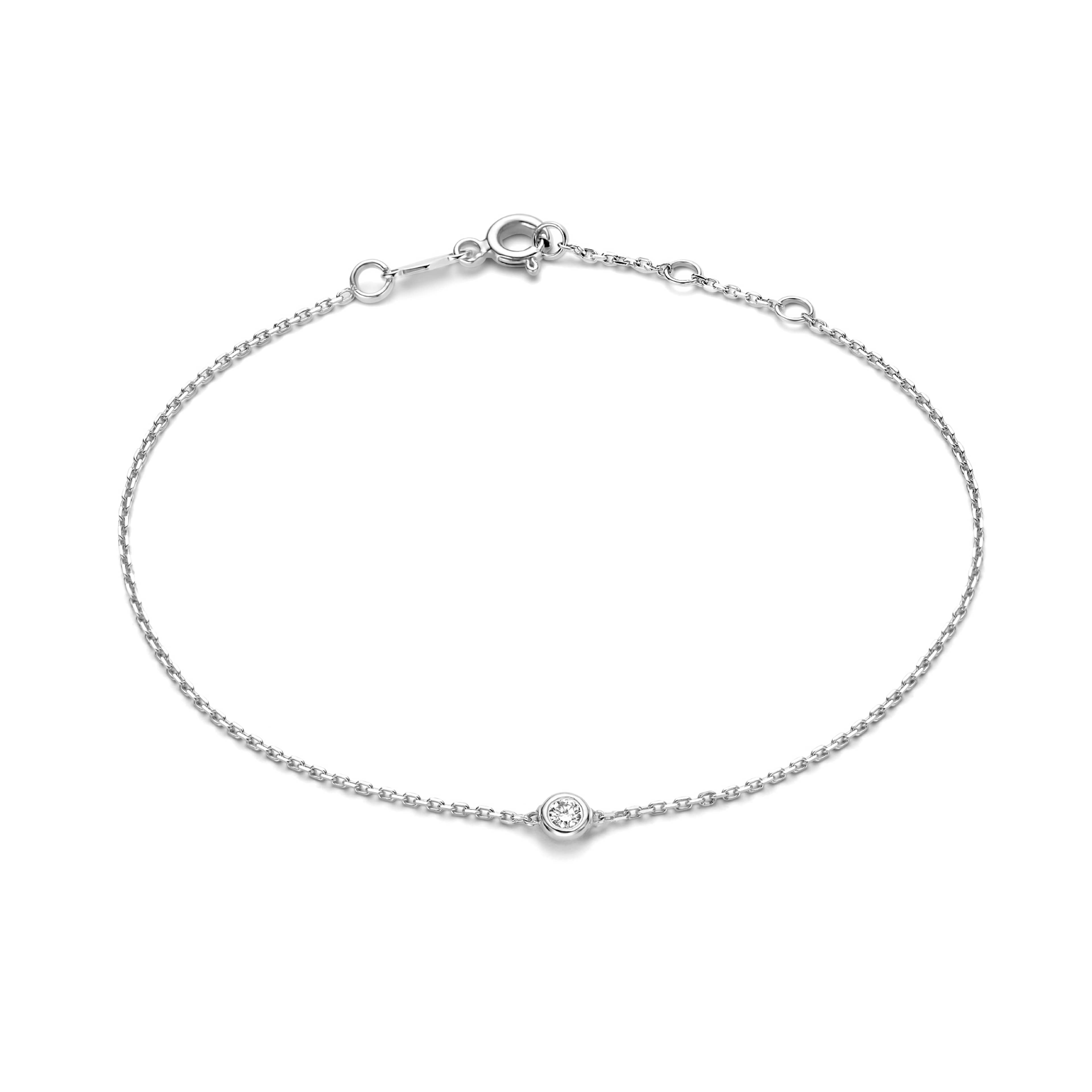 De La Paix Vitt Guld Armband