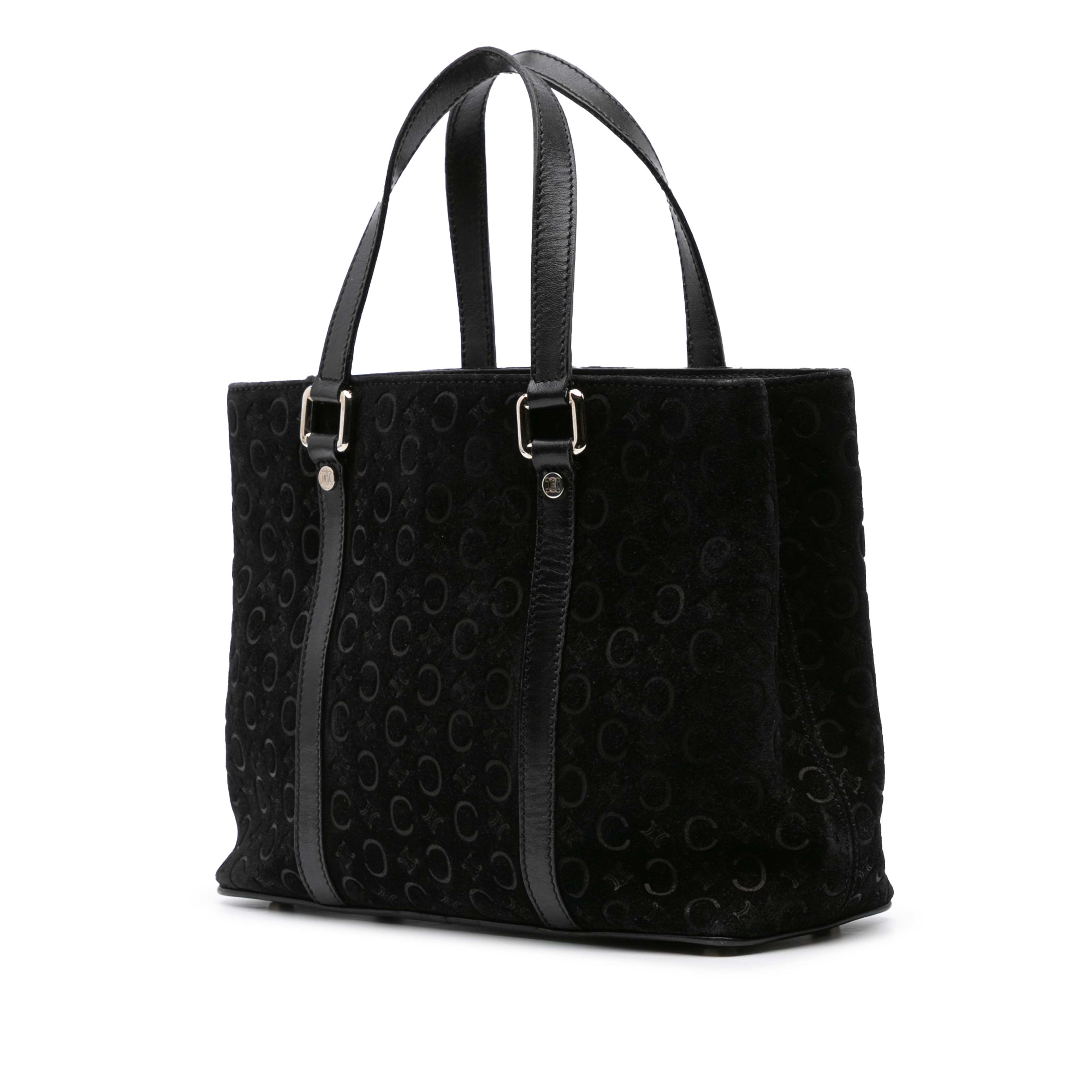 Celine C Macadam Suede Handbag