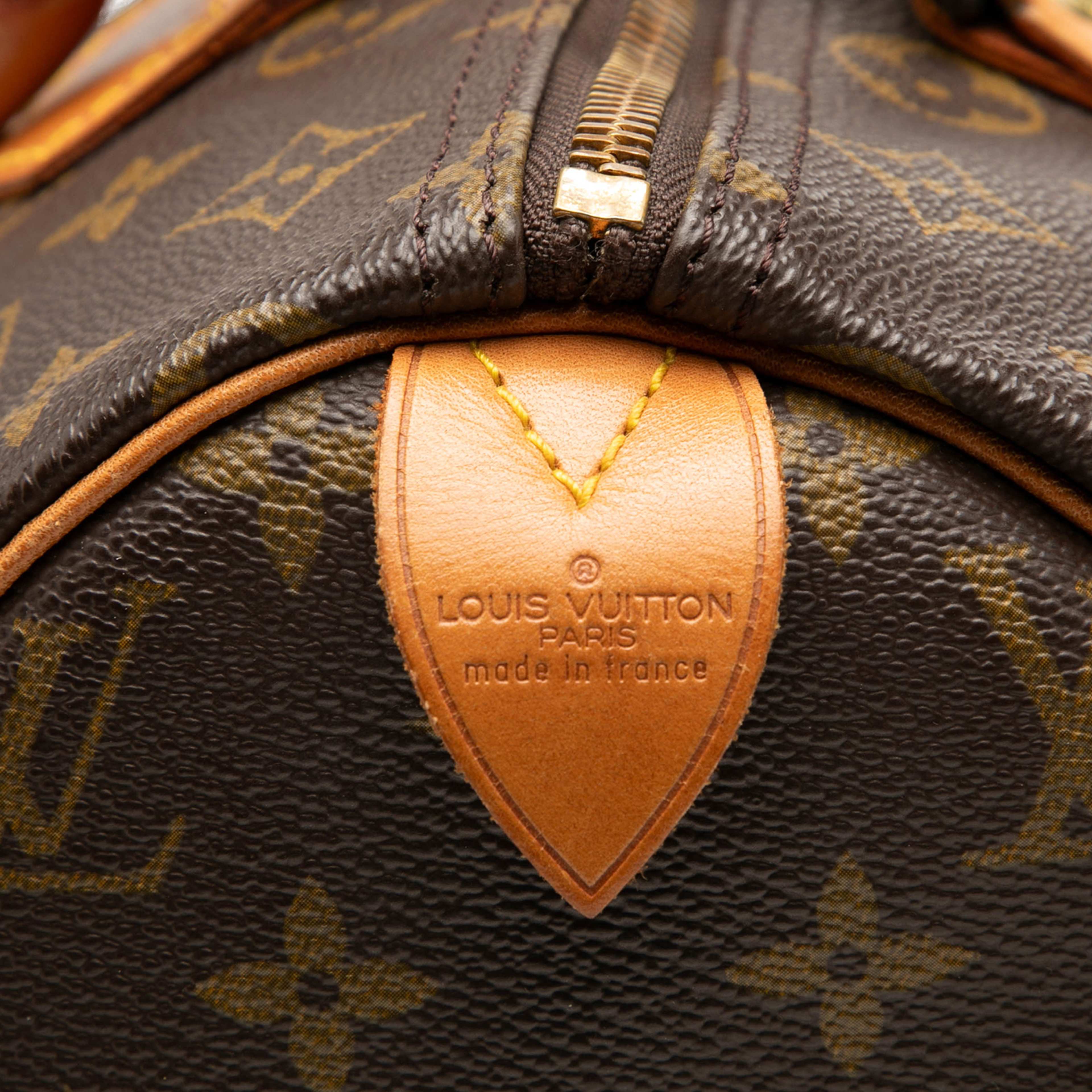 Louis Vuitton Monogram Speedy 30, från Luxclusif, i färgen brun. Klicka för att öppna bilden i stort format