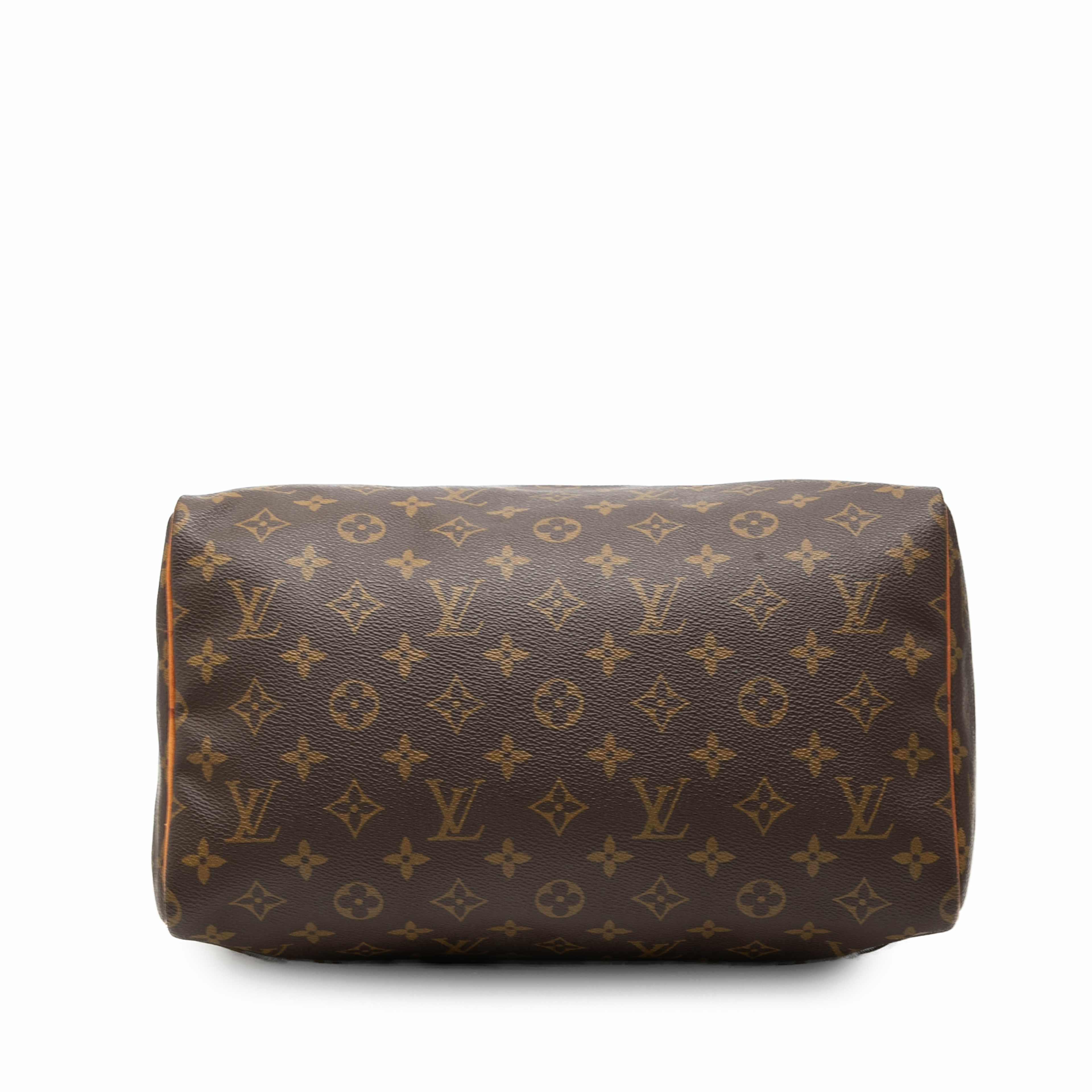 Louis Vuitton Monogram Speedy 30, från Luxclusif, i färgen brun. Klicka för att öppna bilden i stort format
