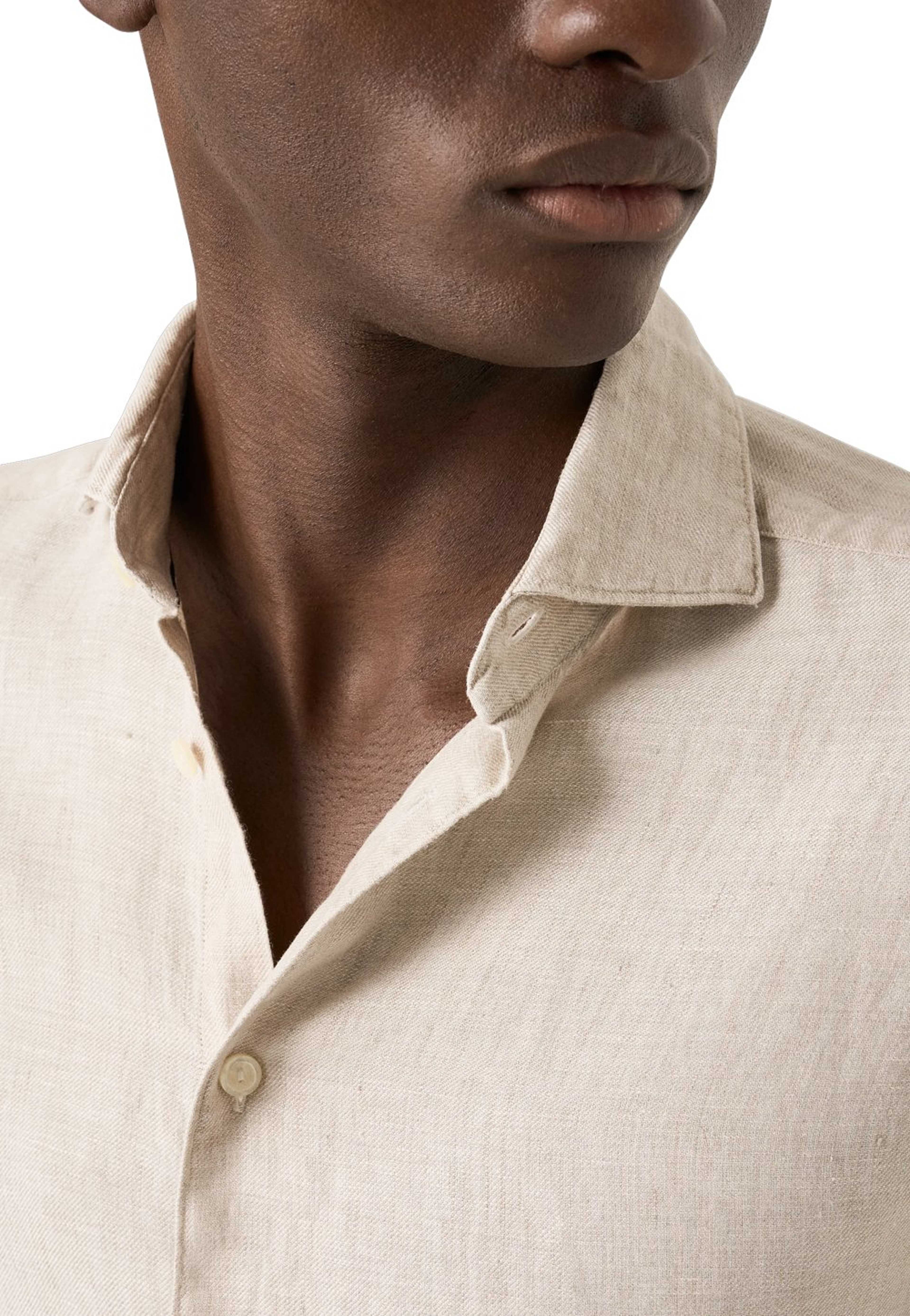 Linne Twill-skjorta Slim Fit