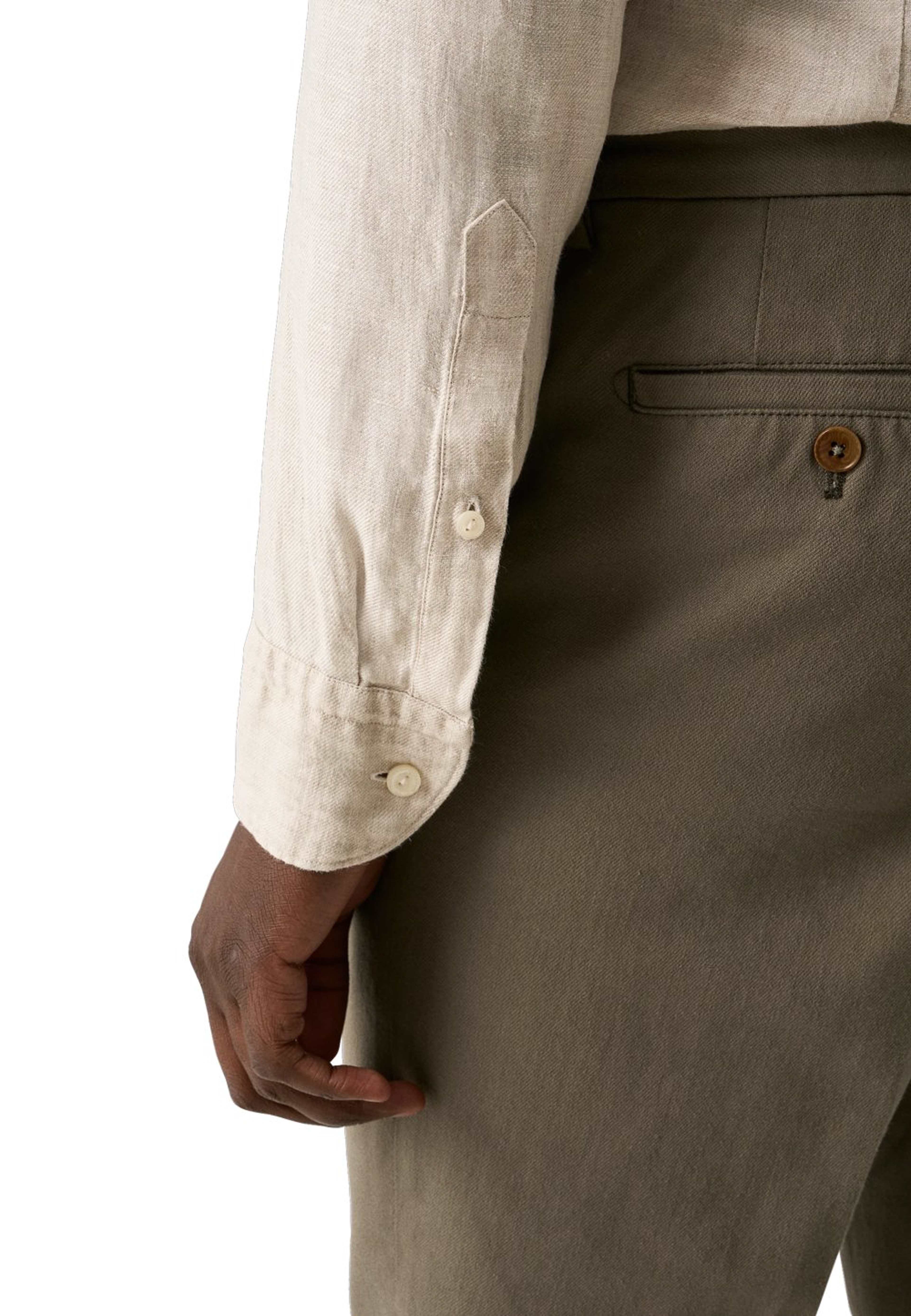 Linne Twill-skjorta Slim Fit