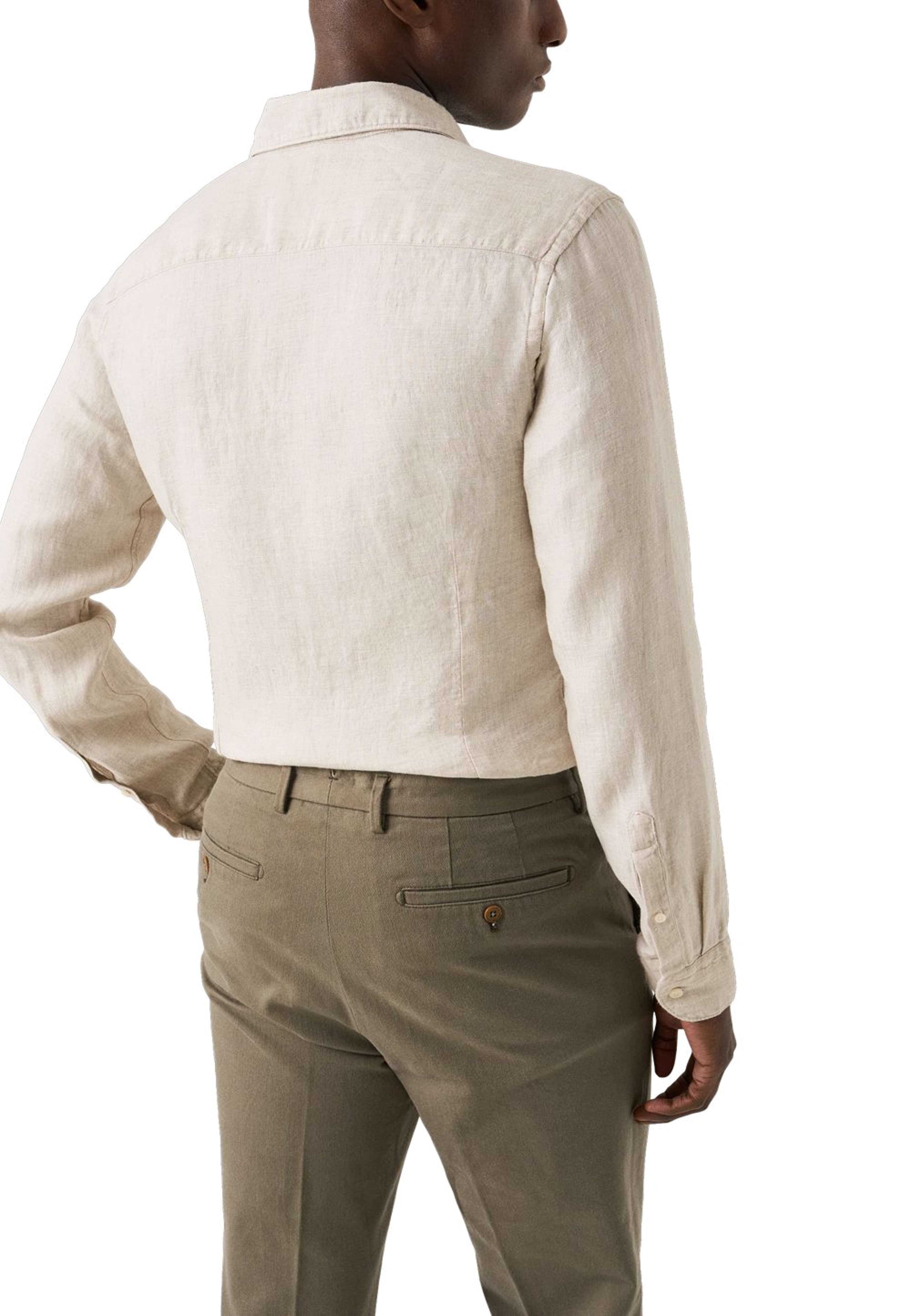 Linne Twill-skjorta Slim Fit