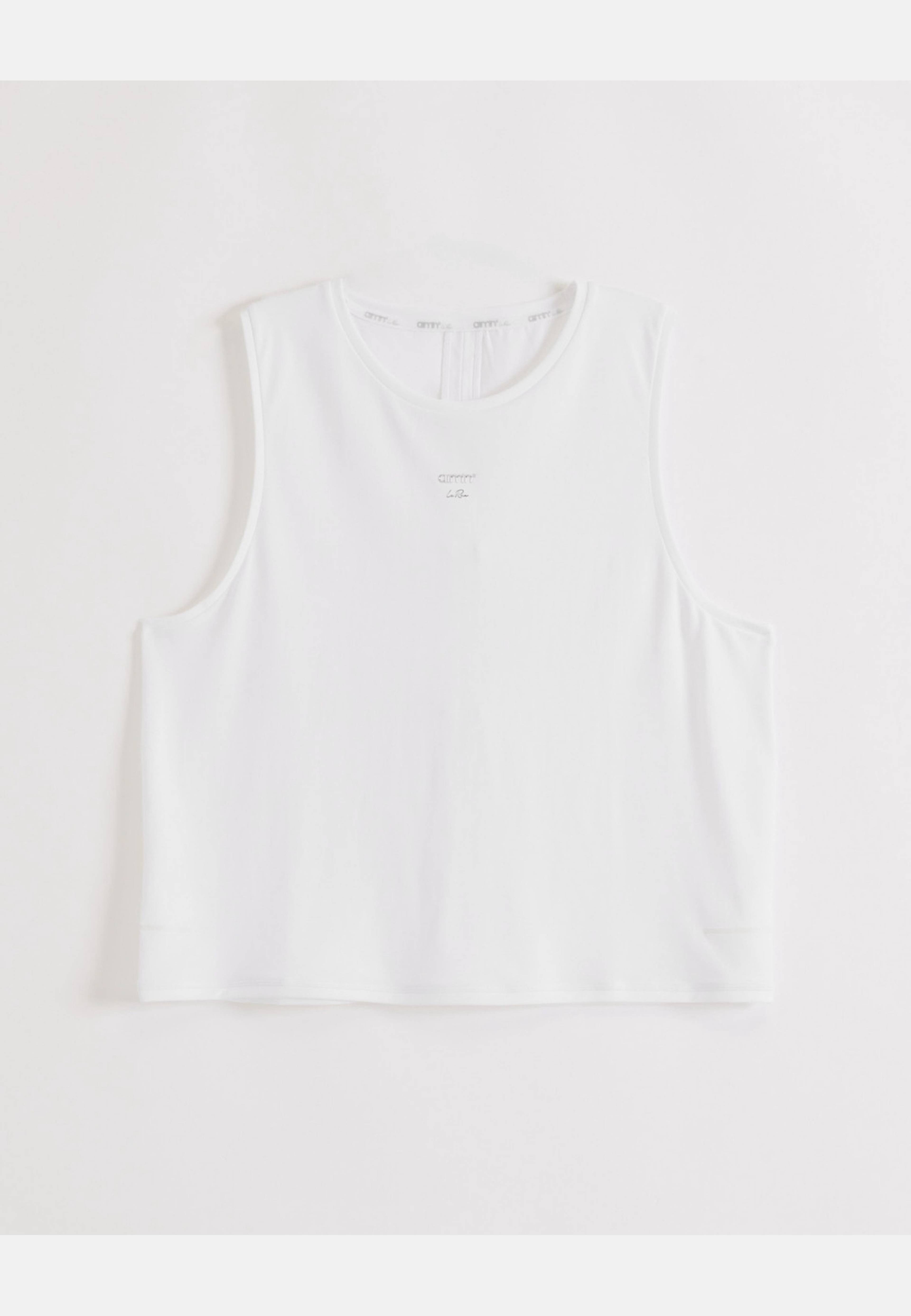 Seamless Running Top, från aim'n, i färgen white. Klicka för att öppna bilden i stort format