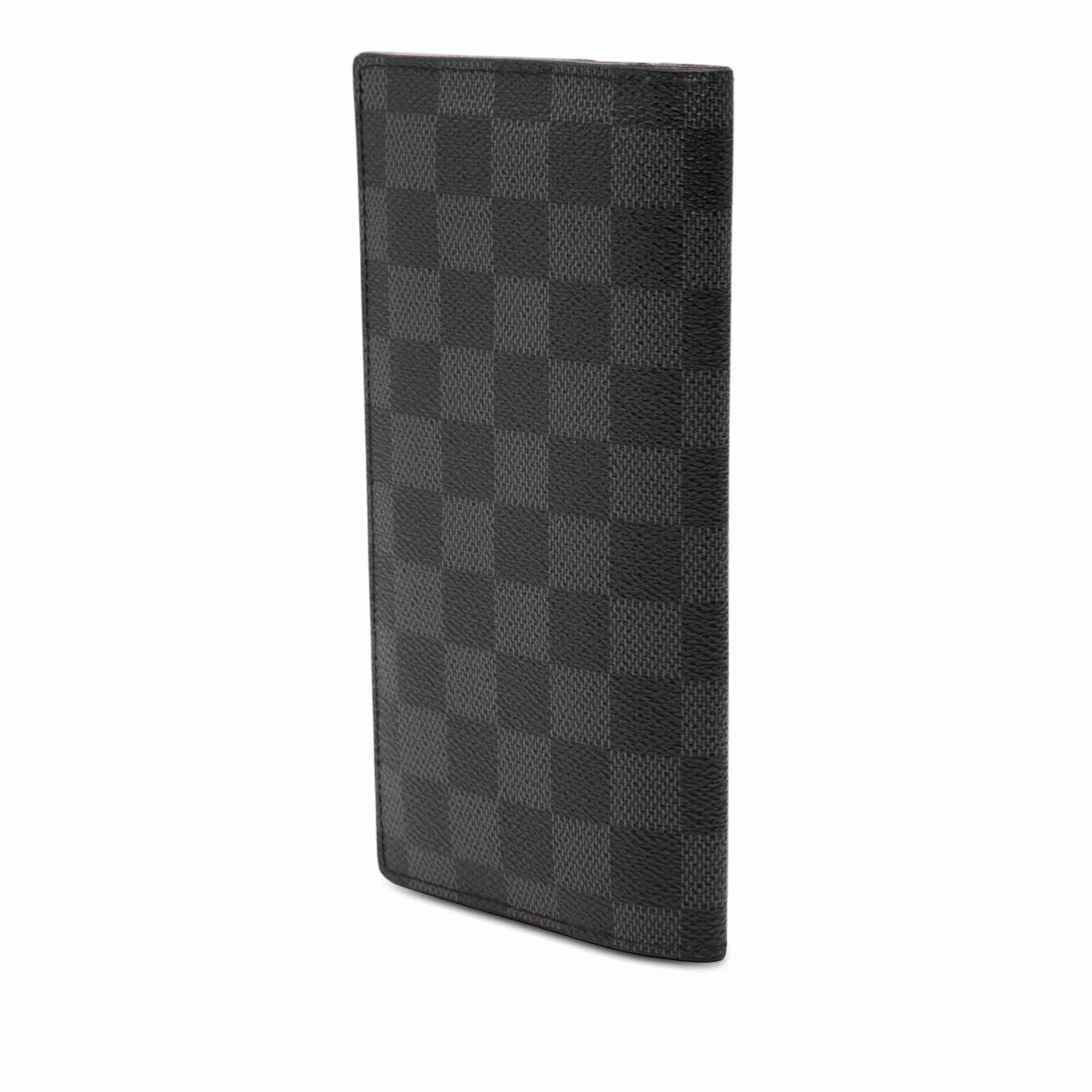Louis Vuitton Damier Graphite Brazza Long Wallet, från Luxclusif, i färgen black. Klicka för att öppna bilden i stort format