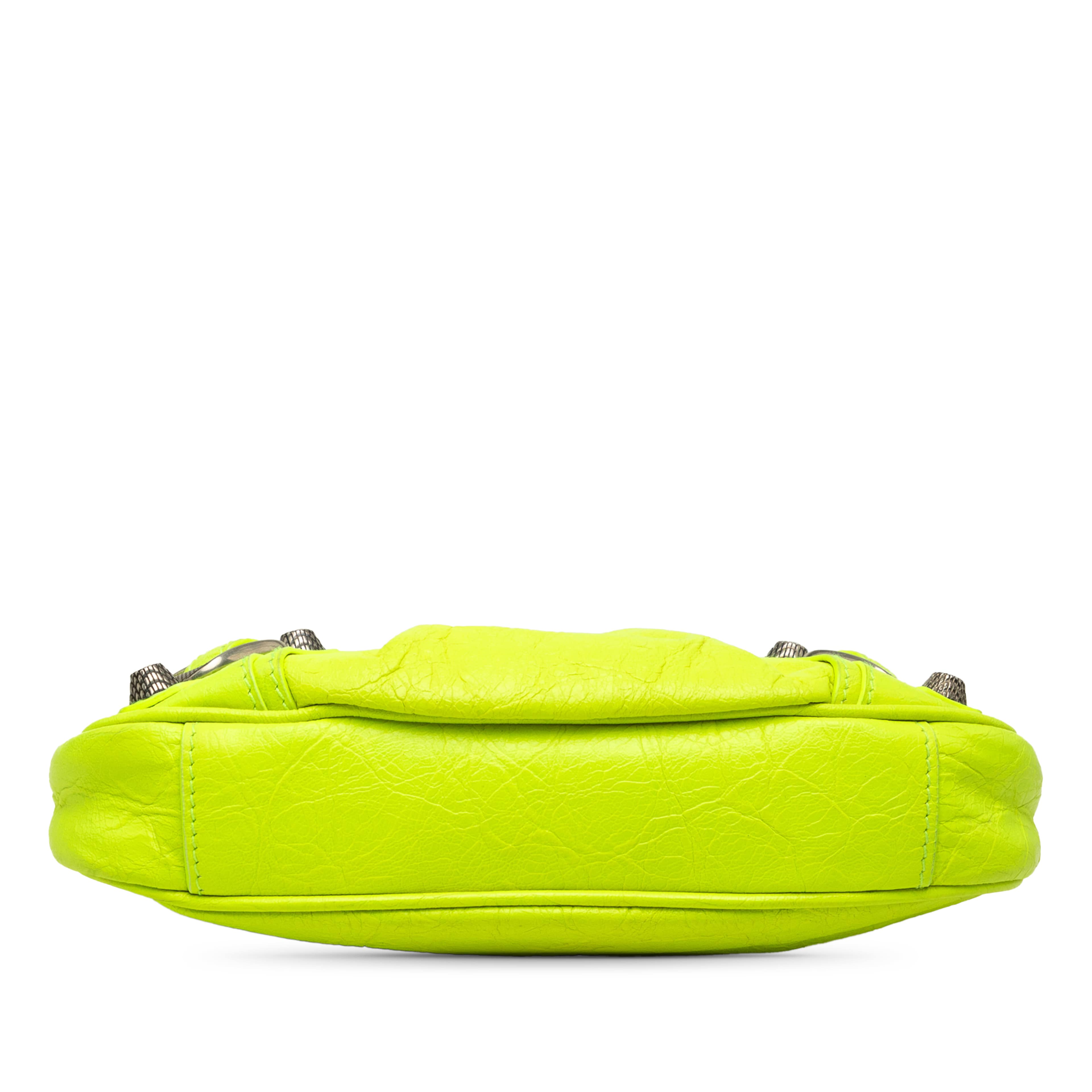 Balenciaga Mini Lambskin Motocross Le Cagole, från Luxclusif, i färgen gul. Klicka för att öppna bilden i stort format