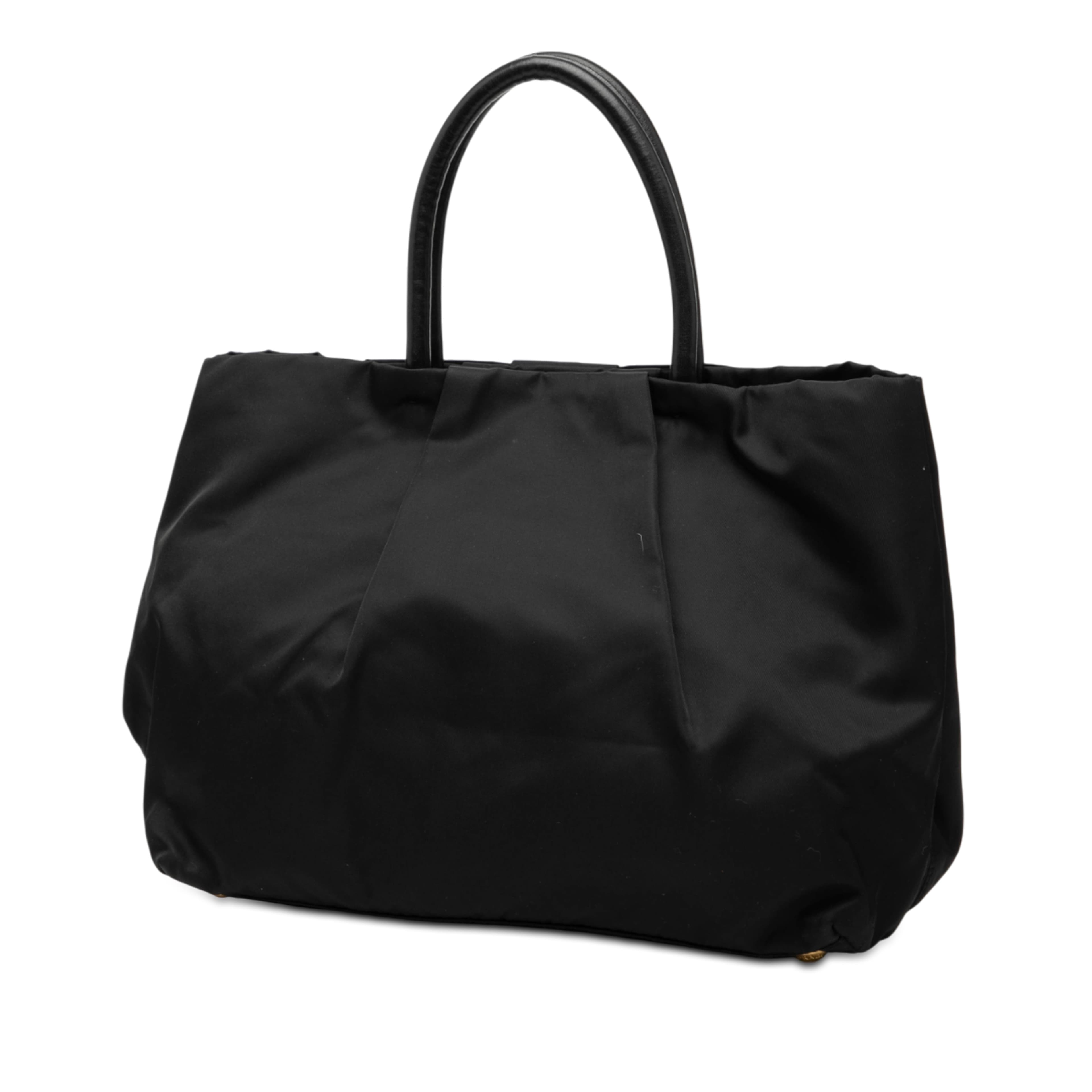 Prada Tessuto Fiocco Bow Tote, från Luxclusif, i färgen black. Klicka för att öppna bilden i stort format