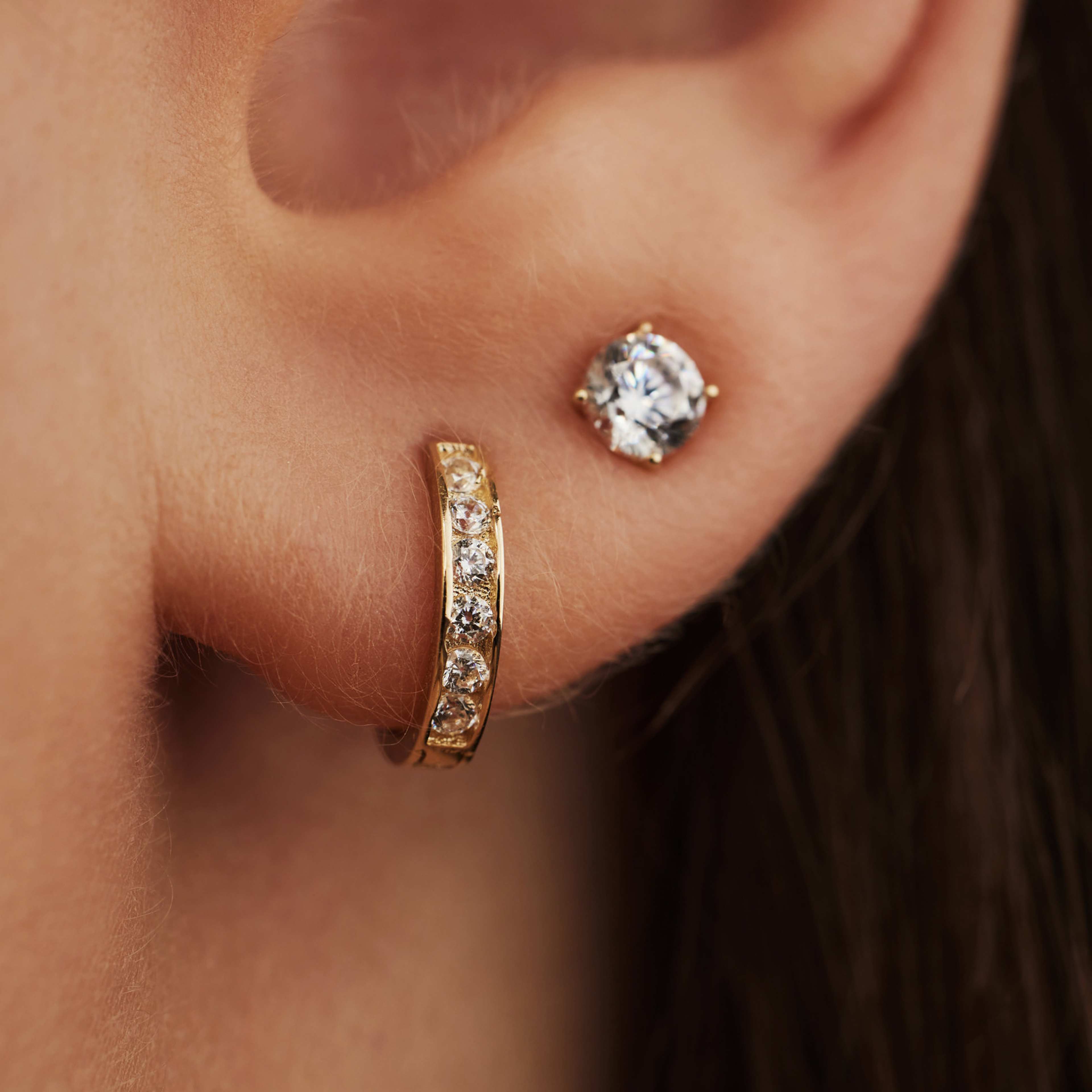 Isabel Bernard 14 Karat Gold Hoop Earrings