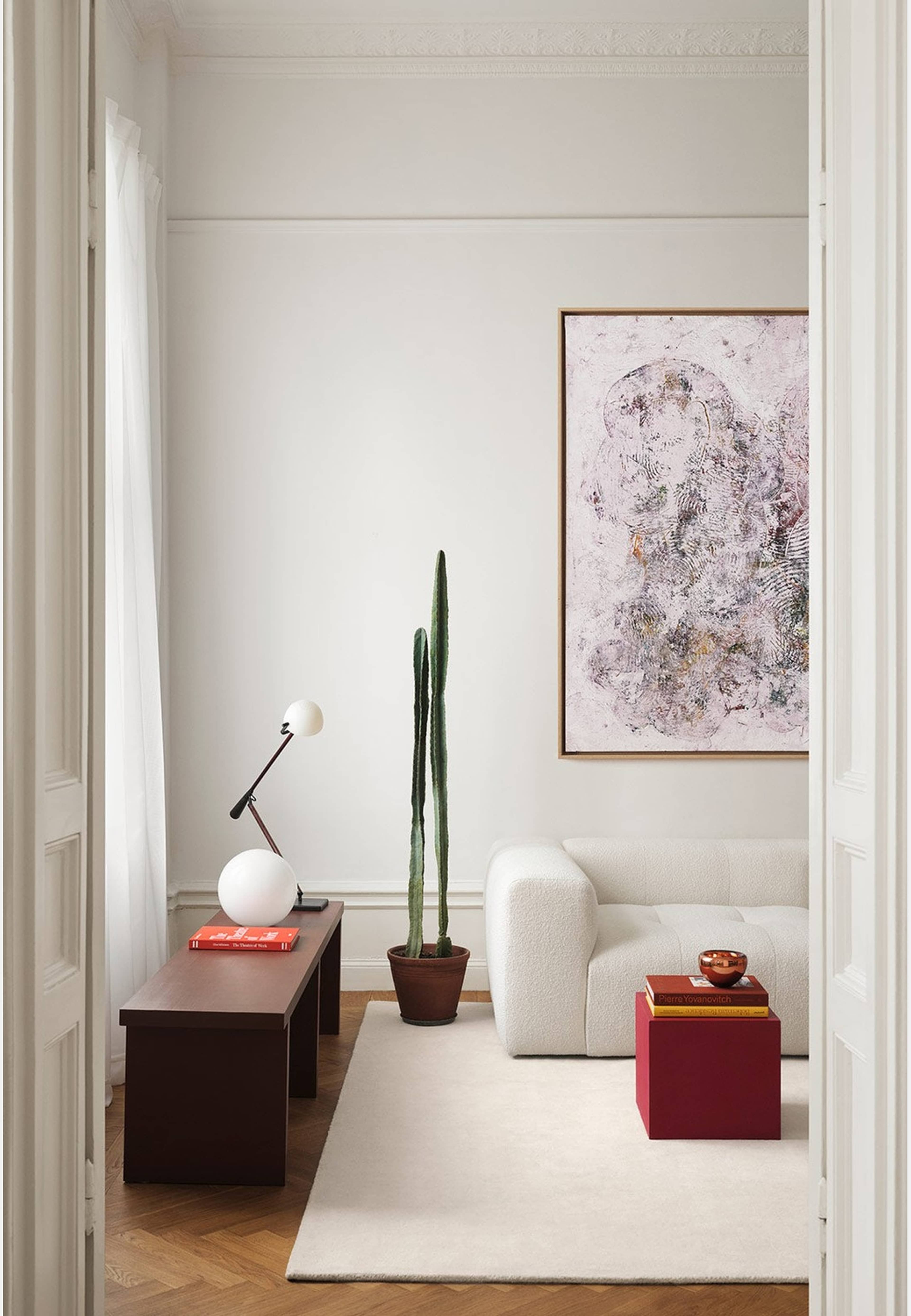 Classic Solid Ullmatta 140x200 cm, från Layered, i färgen vit. Klicka för att öppna bilden i stort format