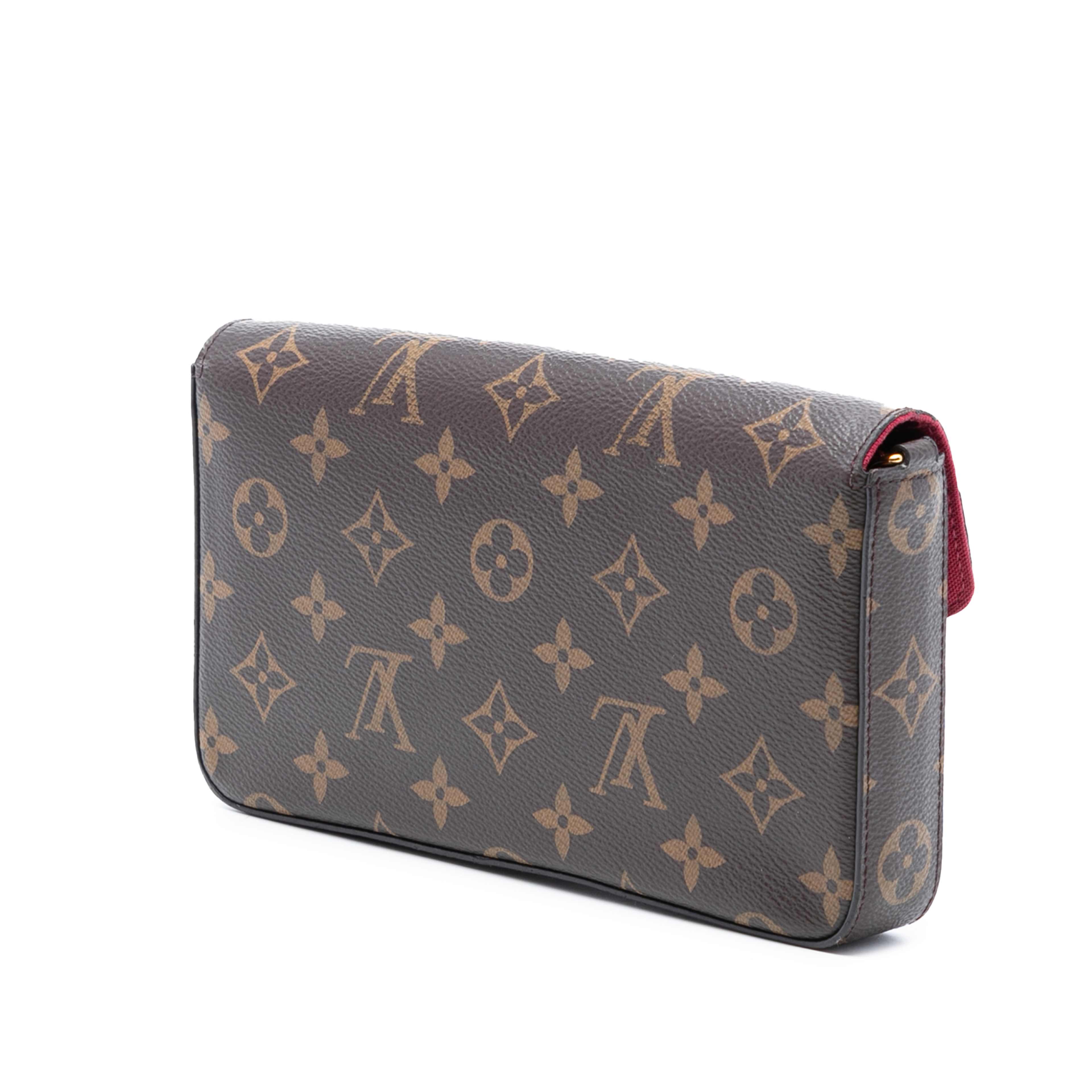 Louis Vuitton Monogram Pochette Felicie, från Luxclusif, i färgen brown. Klicka för att öppna bilden i stort format