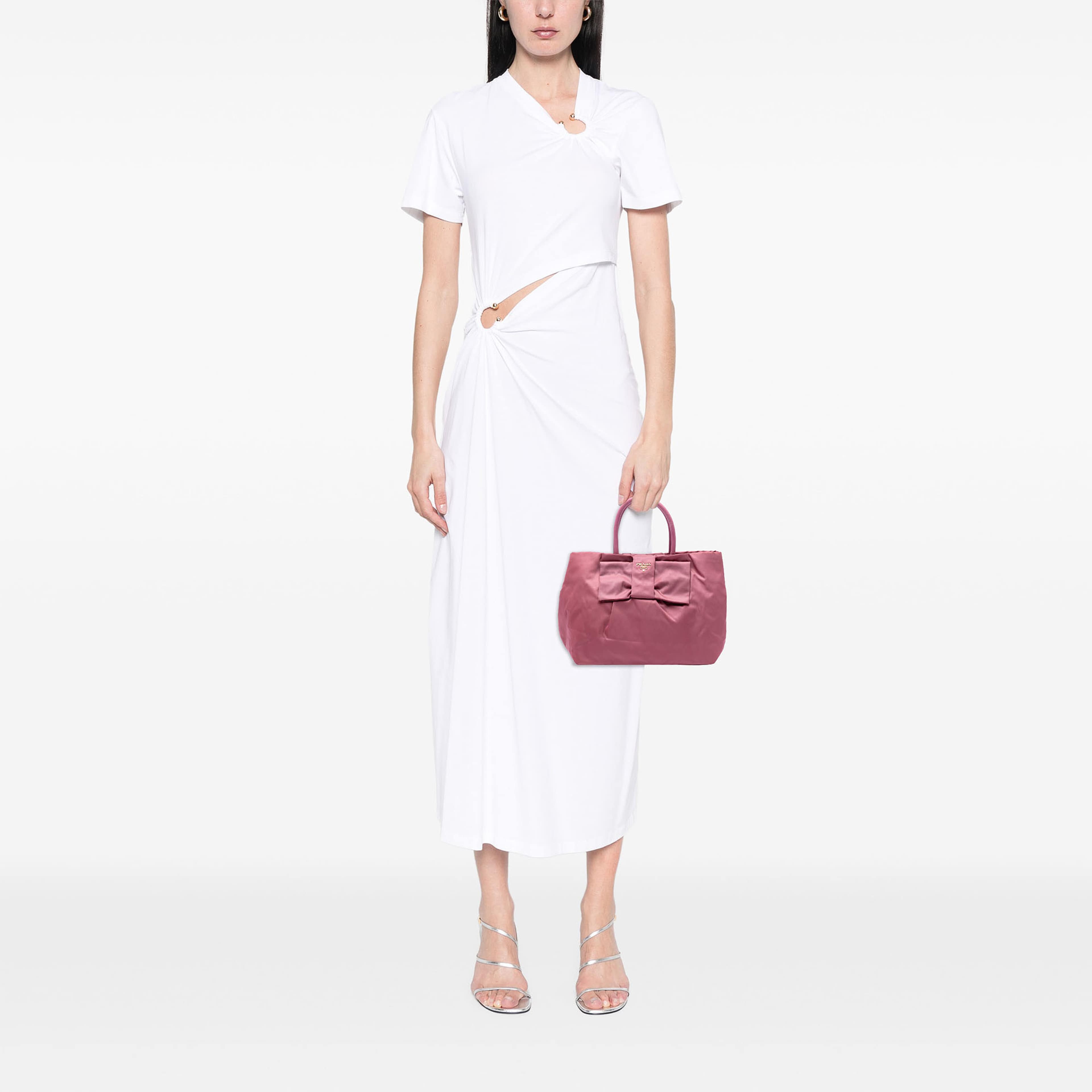 Prada Tessuto Fiocco Tote, från Luxclusif, i färgen lily. Klicka för att öppna bilden i stort format