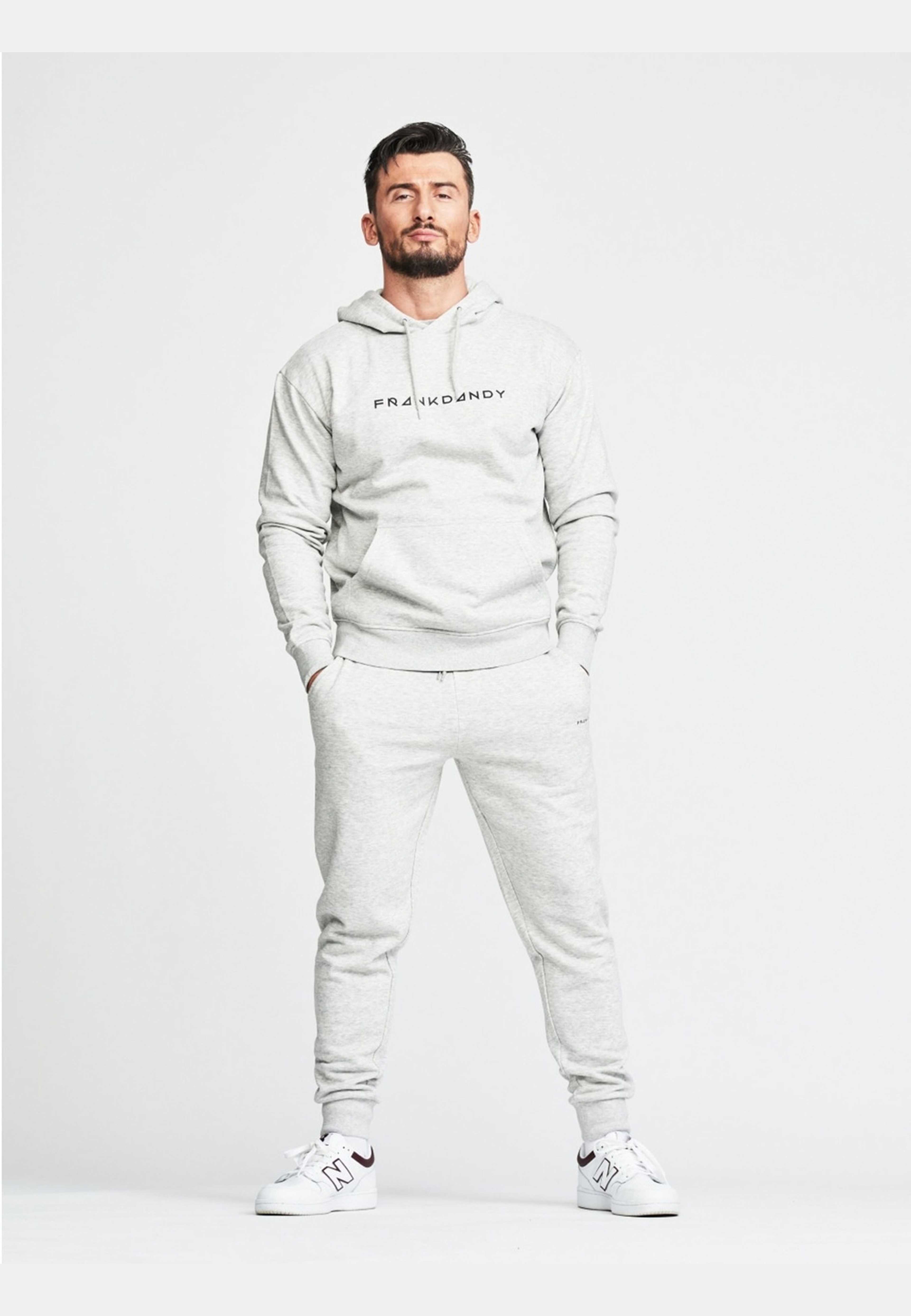 Men's Core Hoodie, från Frank Dandy, i färgen light grey melange. Klicka för att öppna bilden i stort format