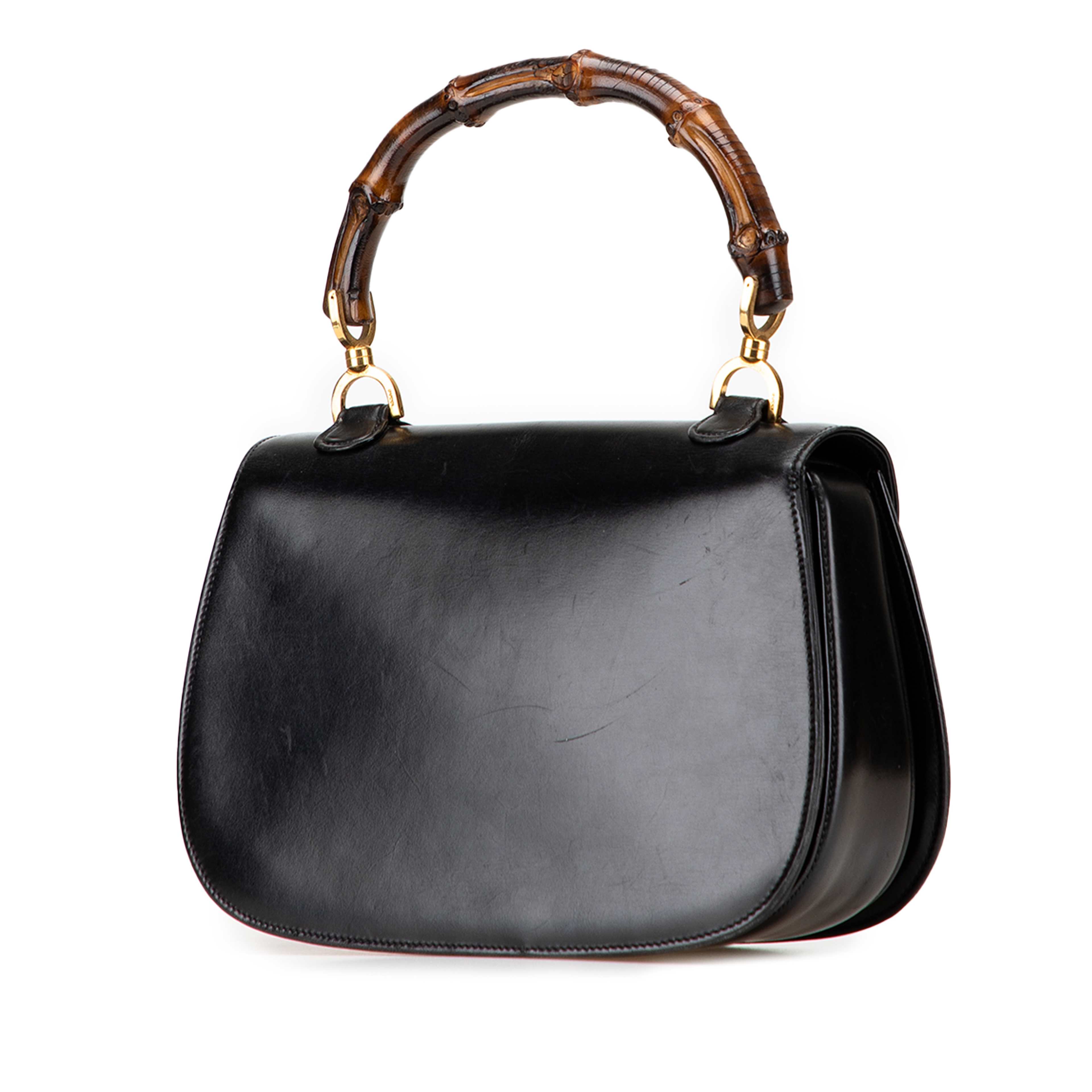 Gucci Calfskin Bamboo Night, från Luxclusif, i färgen black. Klicka för att öppna bilden i stort format