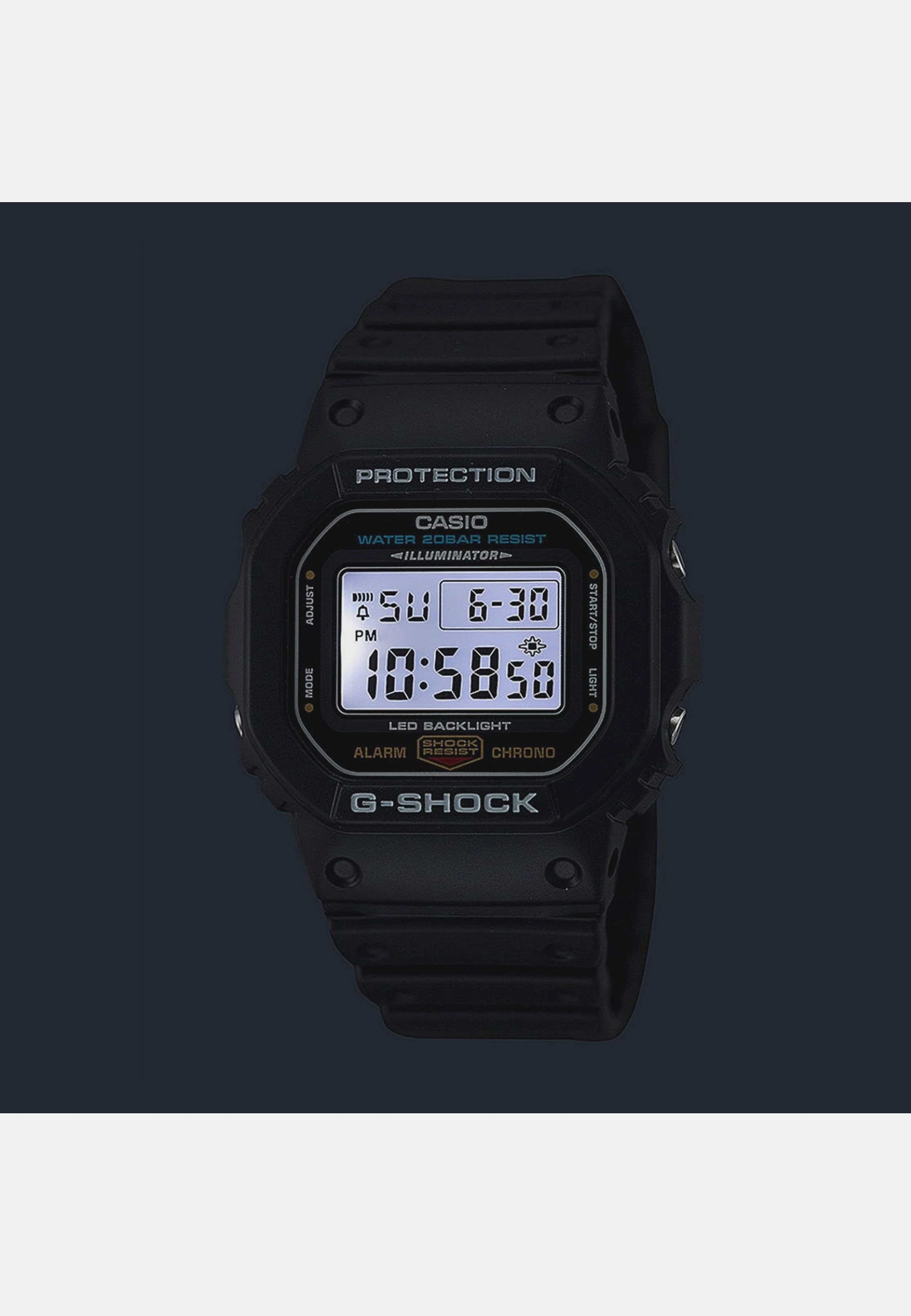 Casio G-shock Herr Svart, Plastband - Dw-5600ue-1er, från Casio, i färgen 1. Klicka för att öppna bilden i stort format