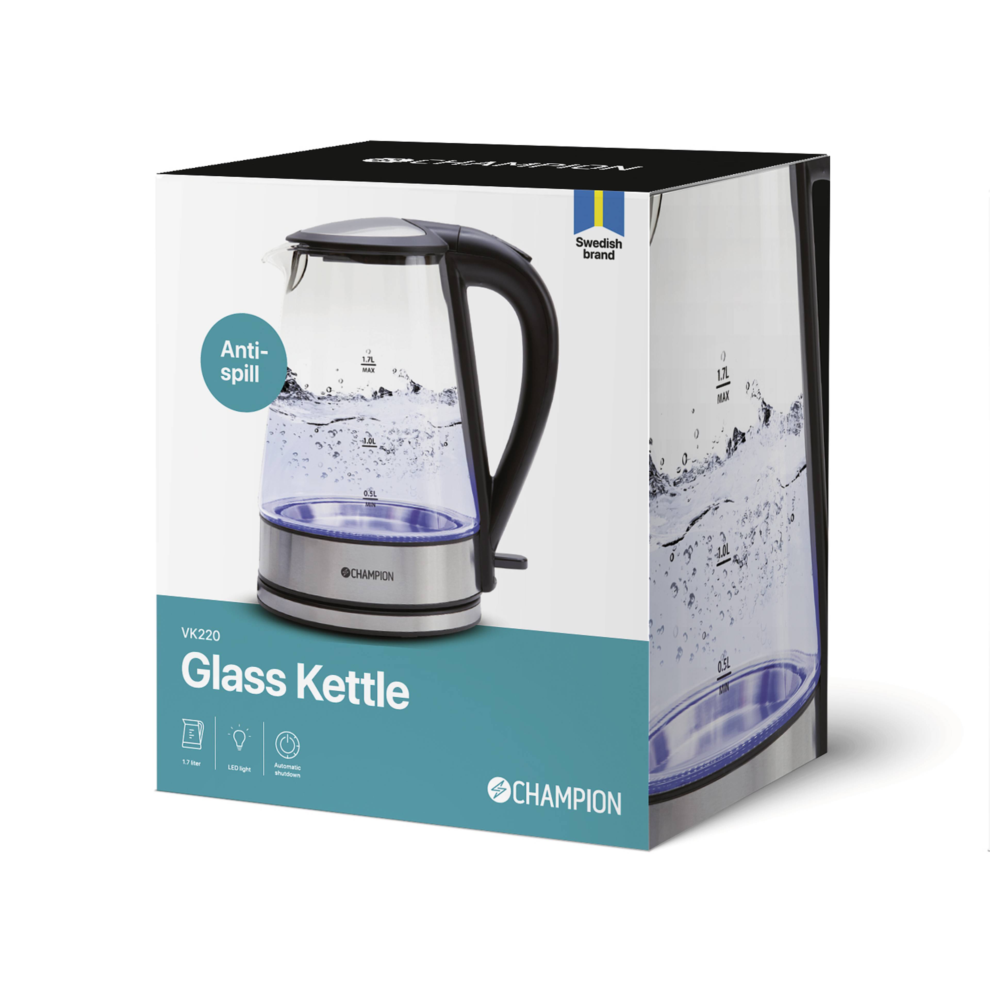 Vattenkokare 1,7l