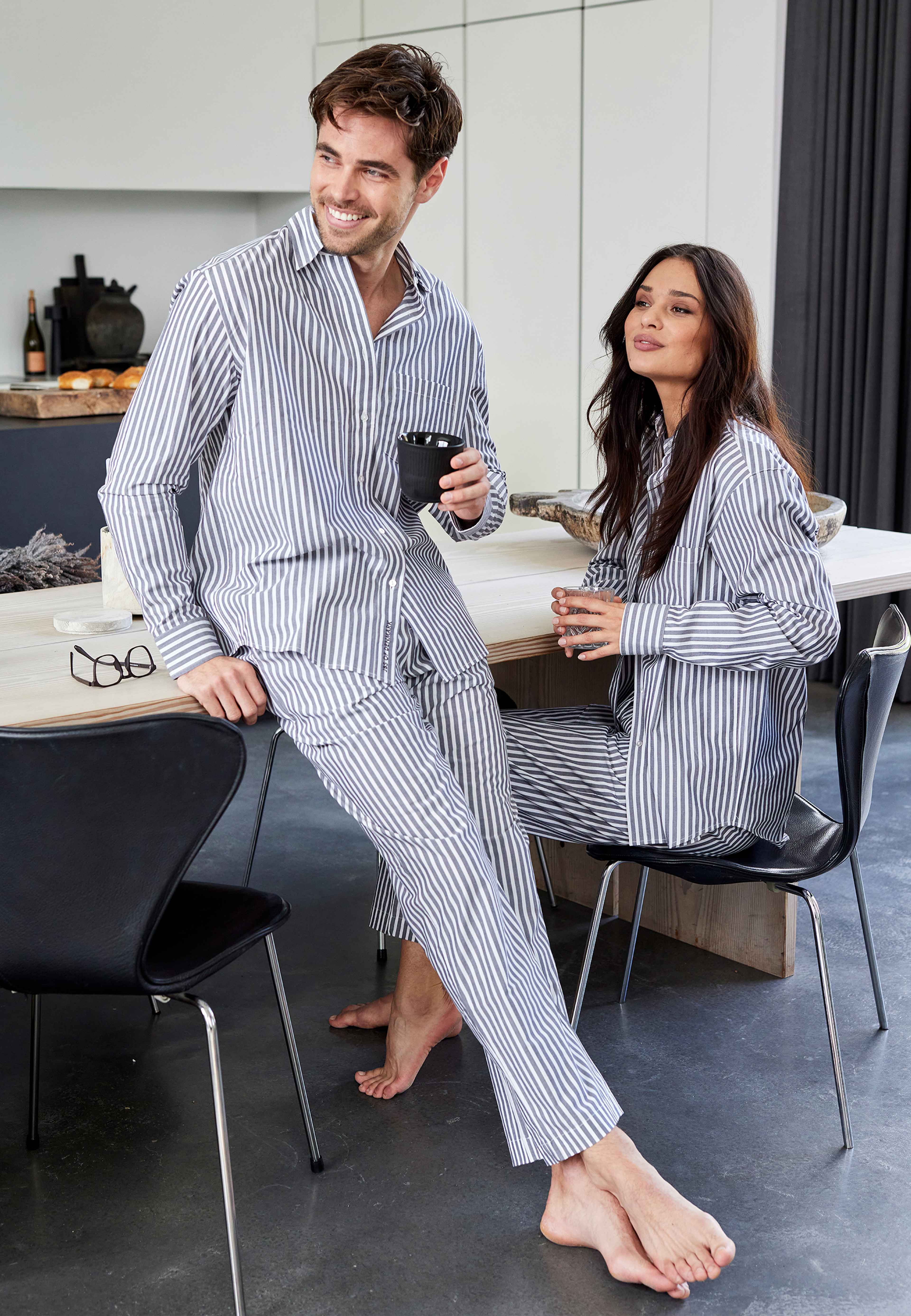 Ekologisk Bomull, Pyjamasskjorta, Flerfärgad