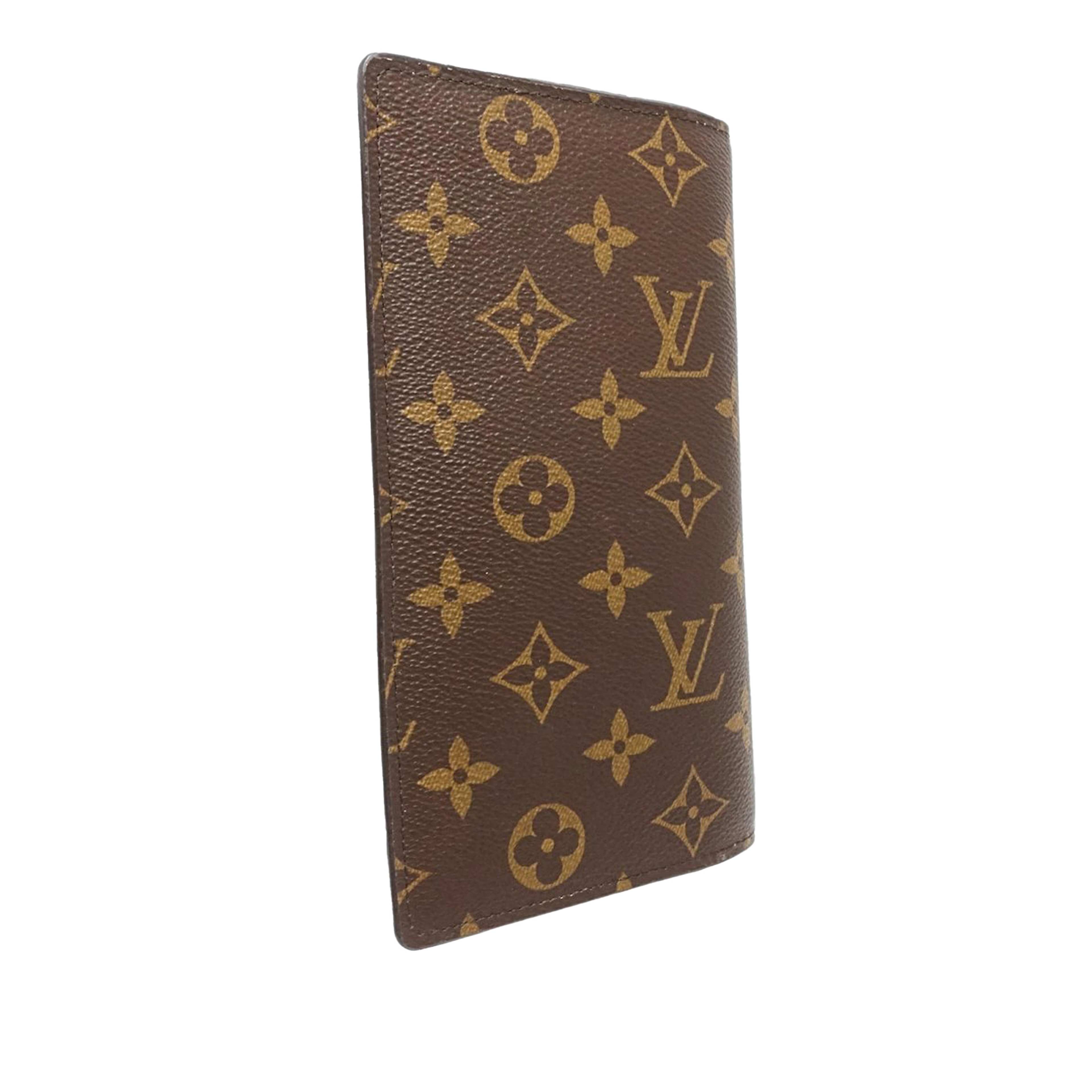 Louis Vuitton Monogram Brazza Wallet, från Luxclusif, i färgen brown. Klicka för att öppna bilden i stort format