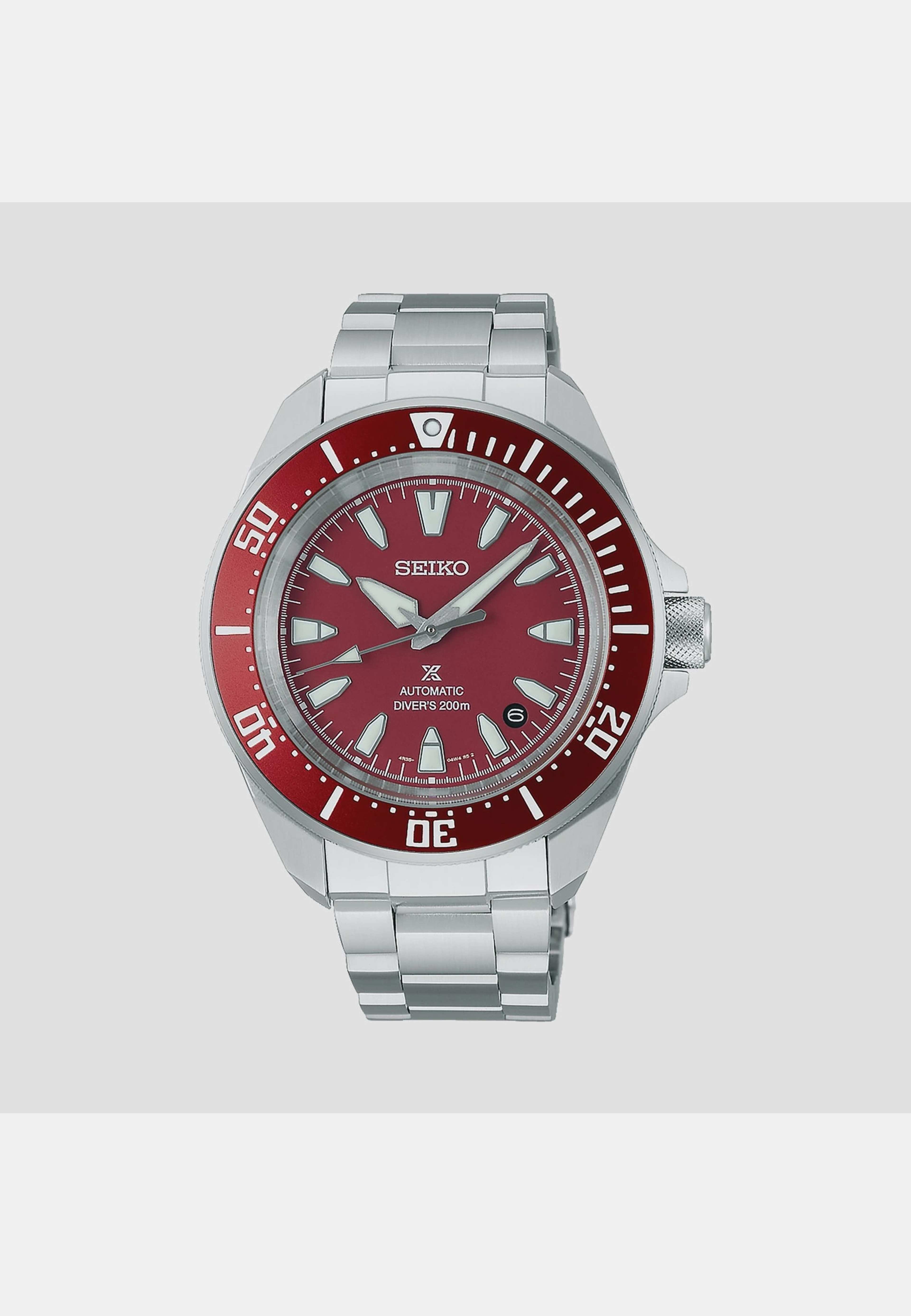 Seiko Prospex Vinröd/stål, Stållänk - Srpl11k1, från Seiko, i färgen 1. Klicka för att öppna bilden i stort format