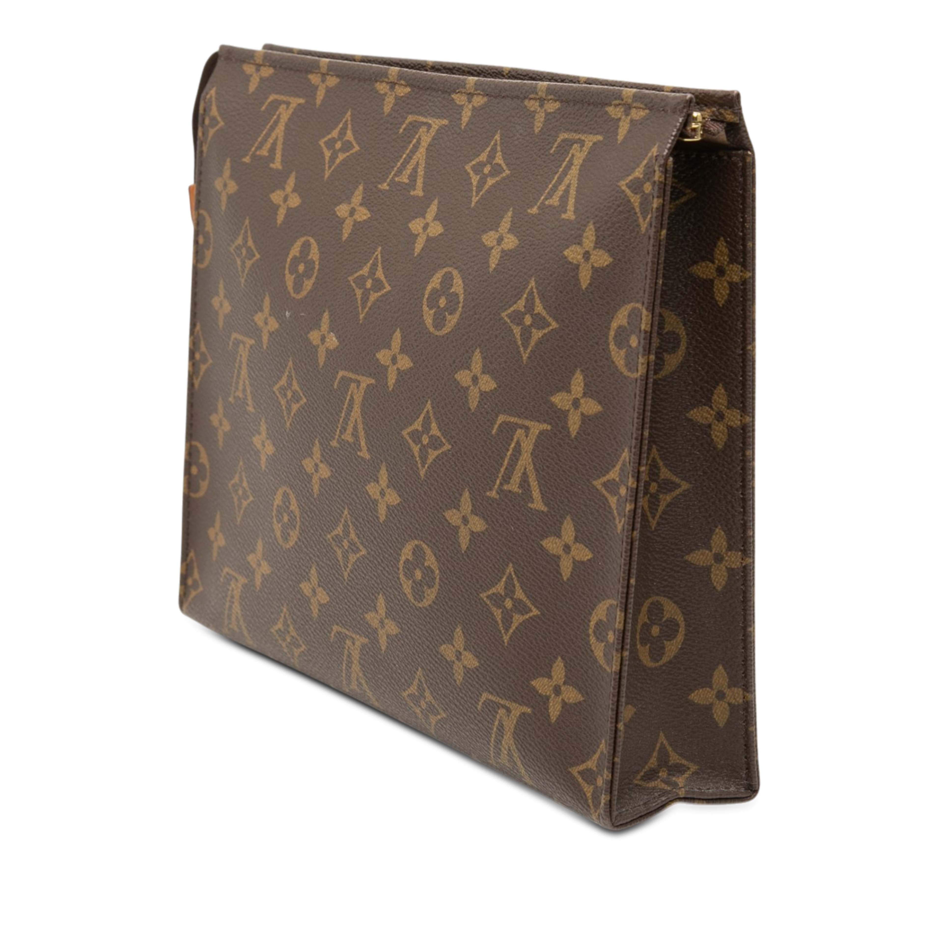 Louis Vuitton Monogram Toiletry Pouch 26, från Luxclusif, i färgen brown. Klicka för att öppna bilden i stort format