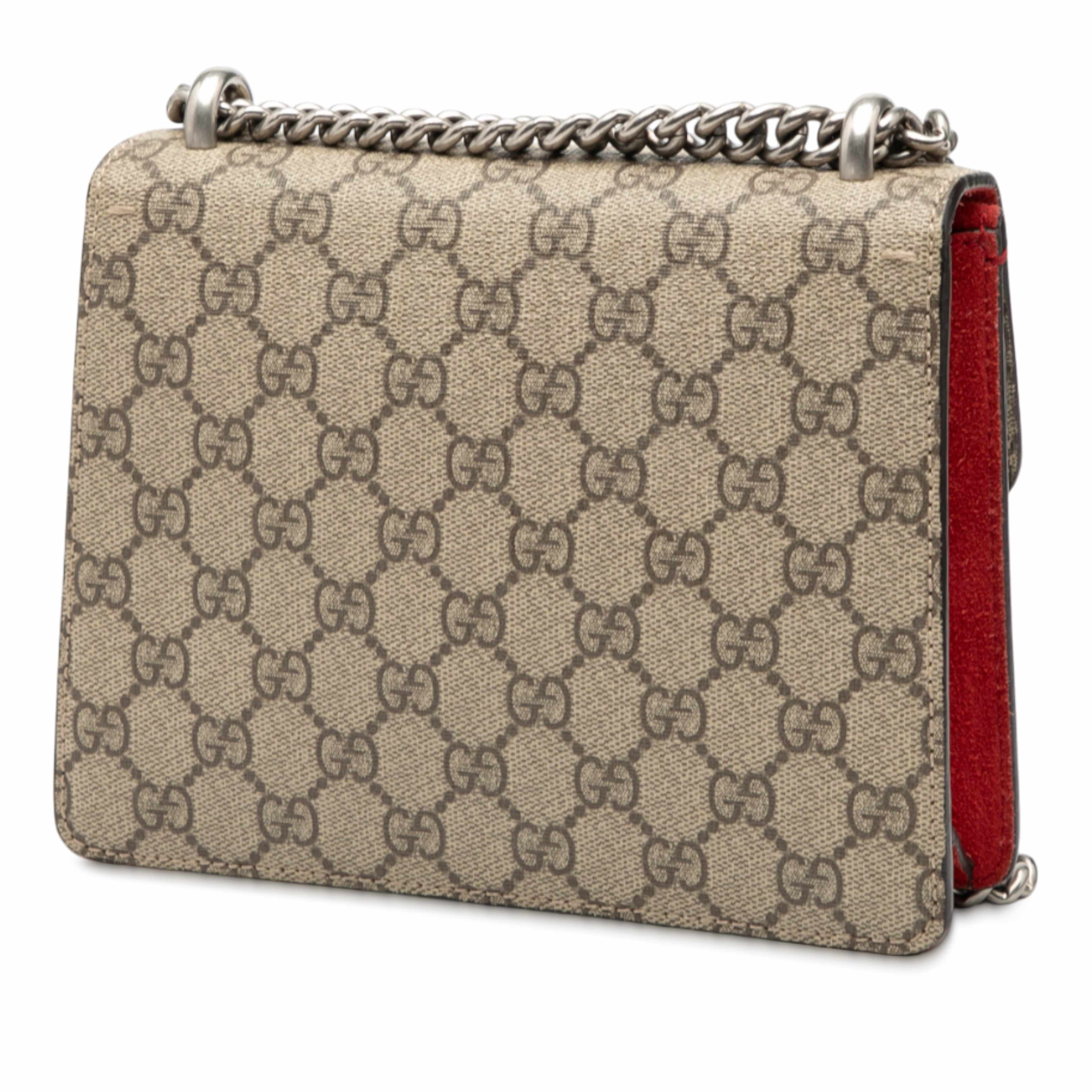 Gucci Small Gg Supreme Dionysus Crossbody, från Luxclusif, i färgen beige. Klicka för att öppna bilden i stort format