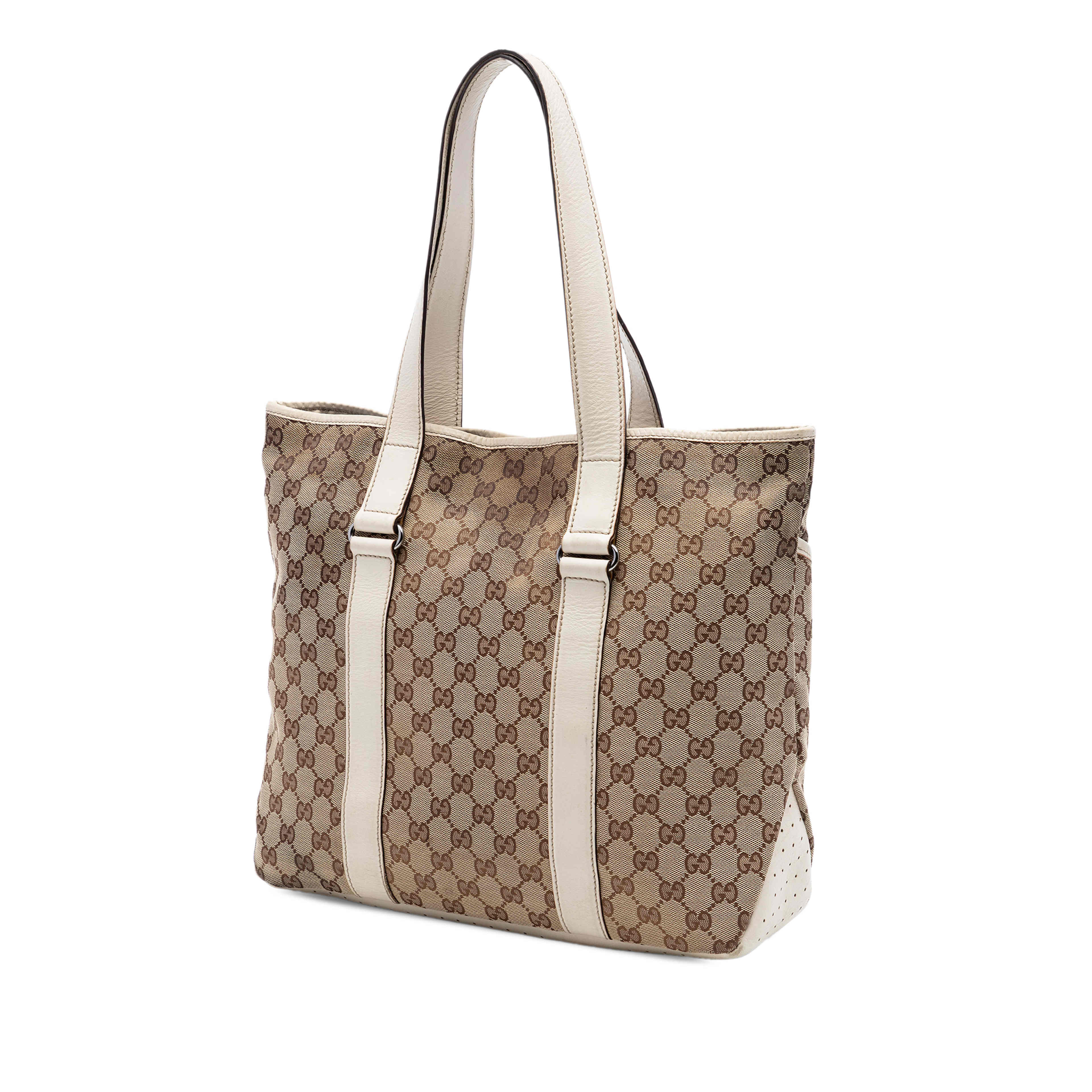 Gucci Gg Canvas Tote, från Luxclusif, i färgen beige. Klicka för att öppna bilden i stort format