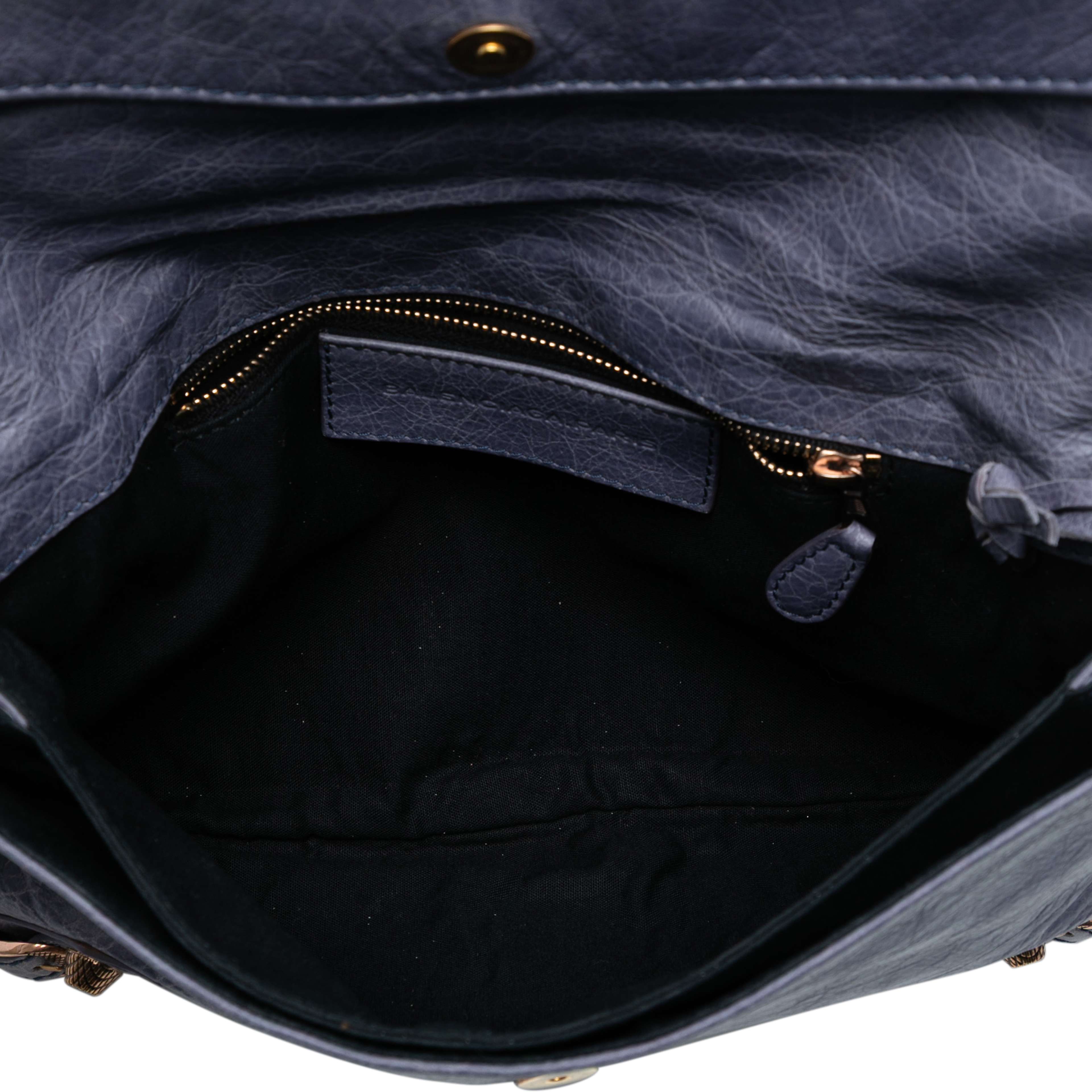 Balenciaga Lambskin Motocross Giant 12 Envelope Clutch, från Luxclusif, i färgen lilac. Klicka för att öppna bilden i stort format