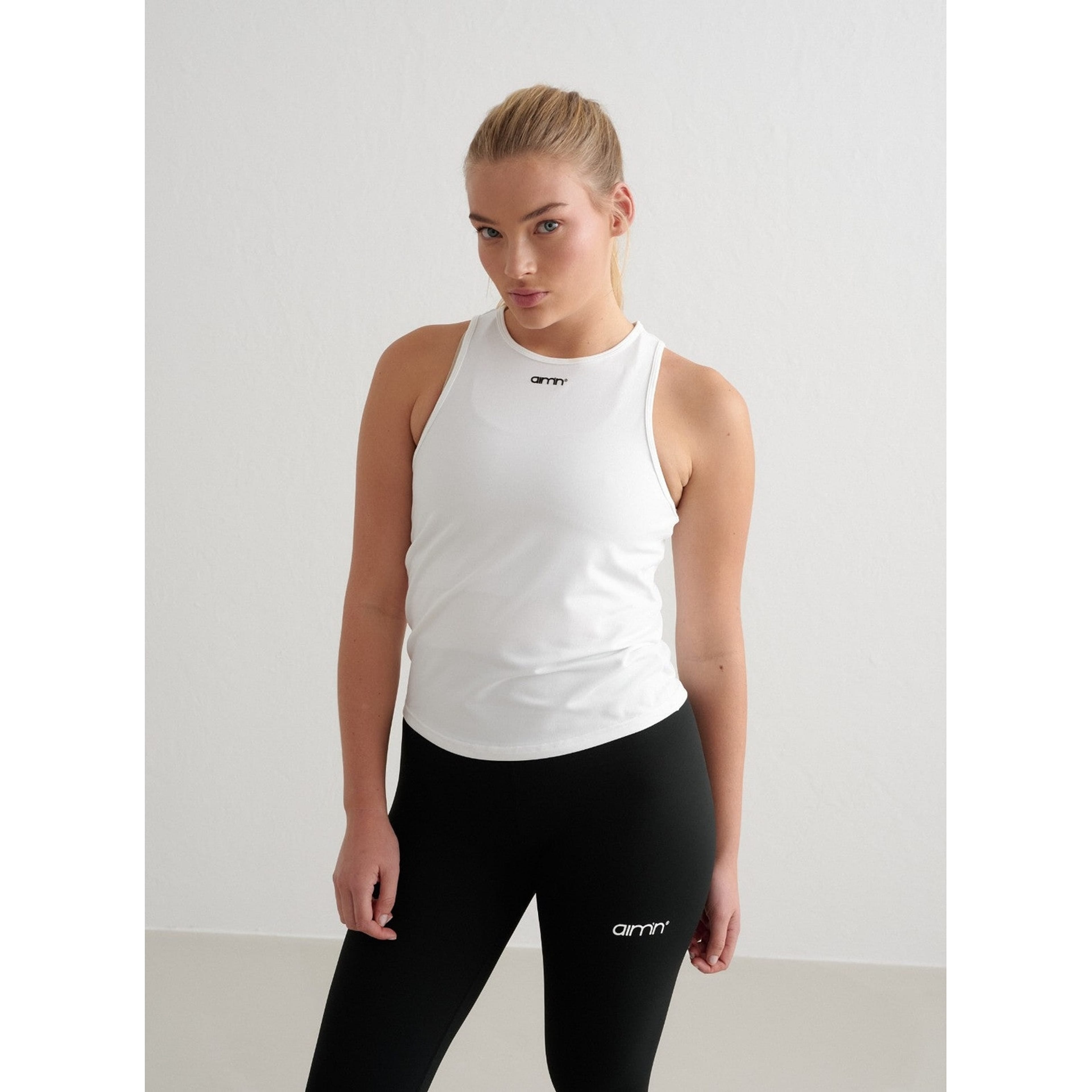 White Soft Basic Singlet