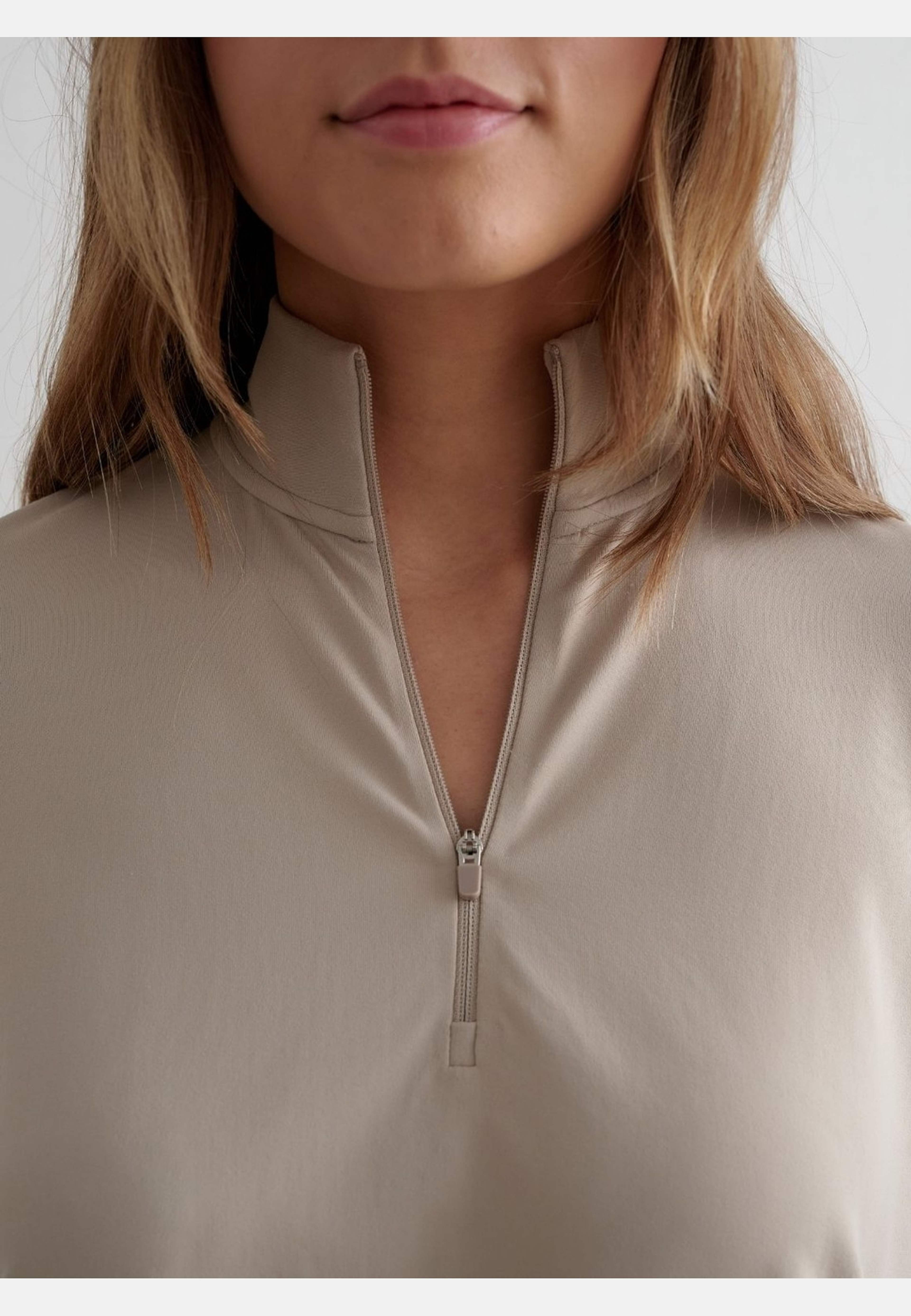 Essence Half Zip, från aim'n, i färgen dark clay. Klicka för att öppna bilden i stort format