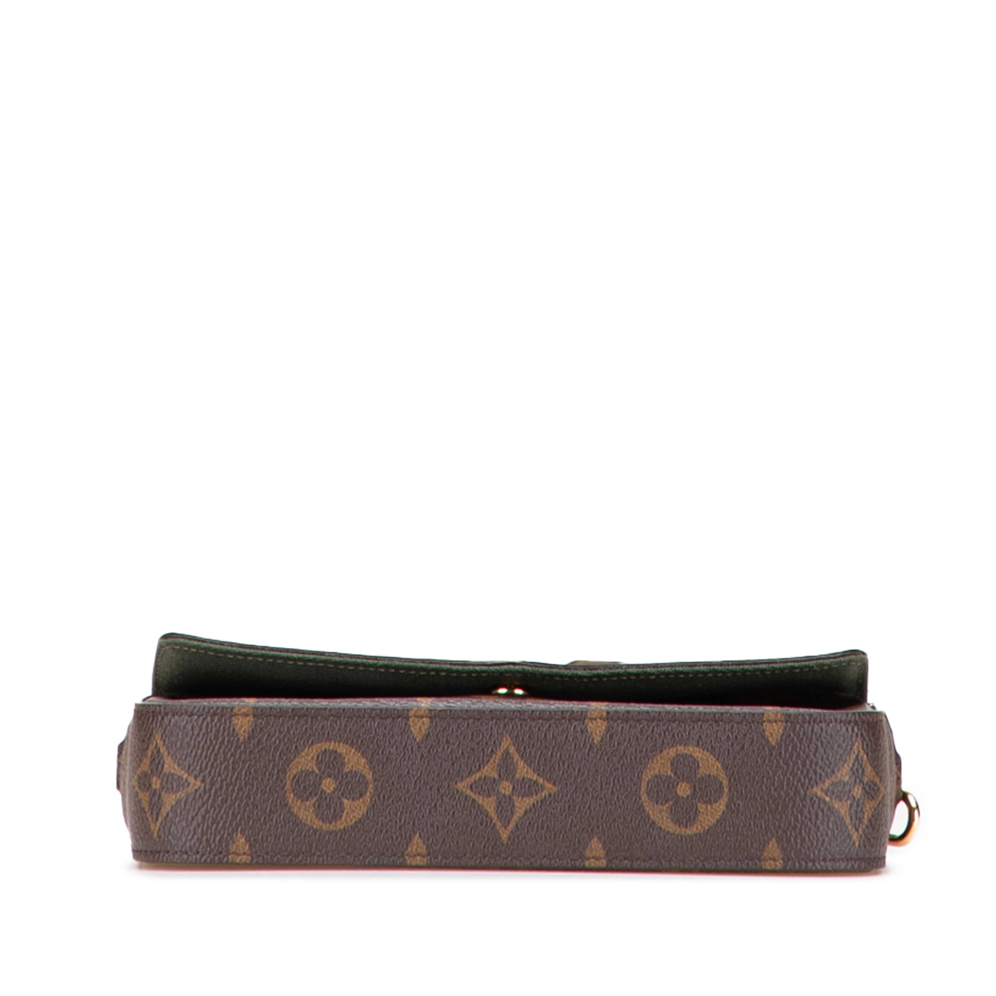 Louis Vuitton Monogram Felicie Strap And Go, från Luxclusif, i färgen brun. Klicka för att öppna bilden i stort format