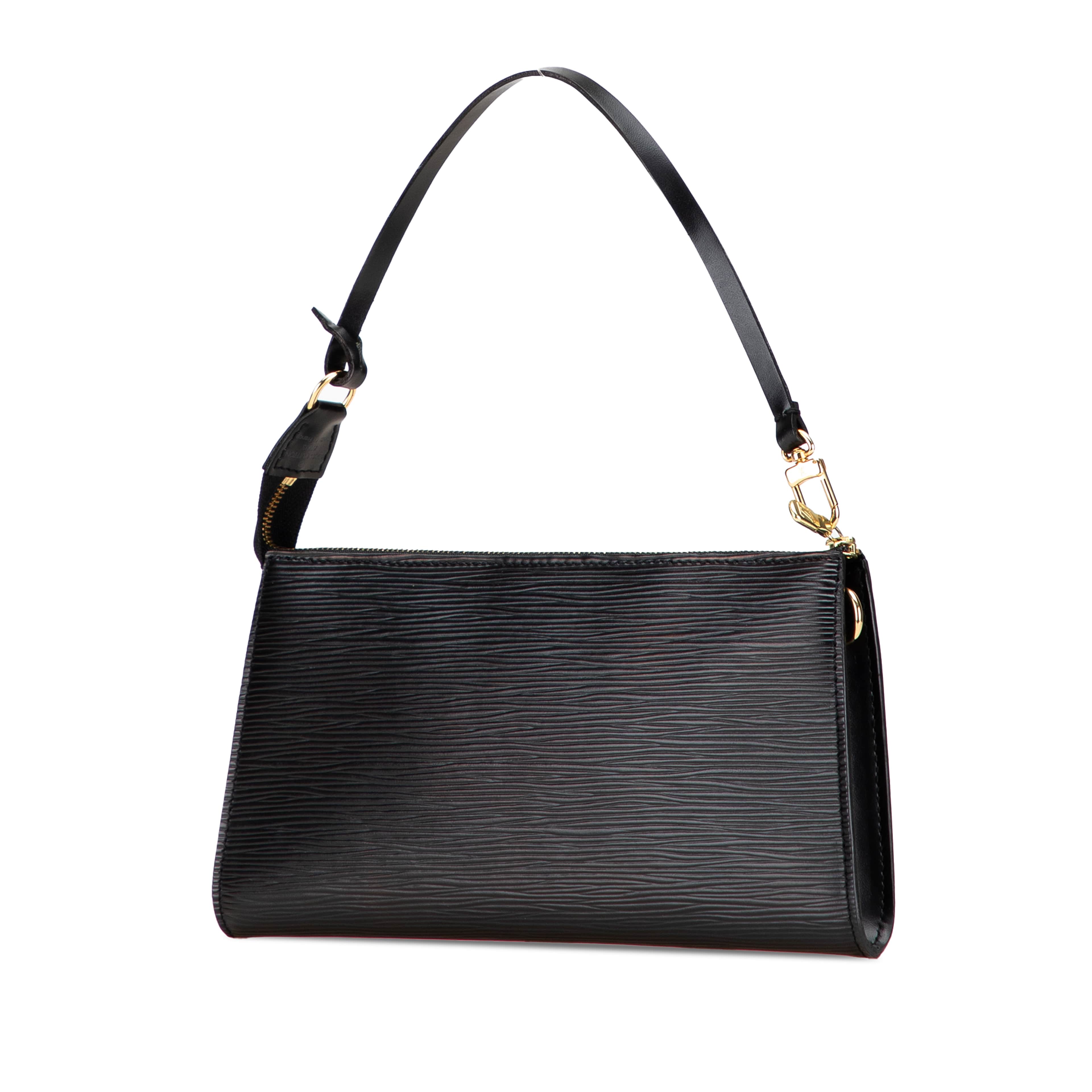Louis Vuitton Epi Pochette Accessoires, från Luxclusif, i färgen black. Klicka för att öppna bilden i stort format