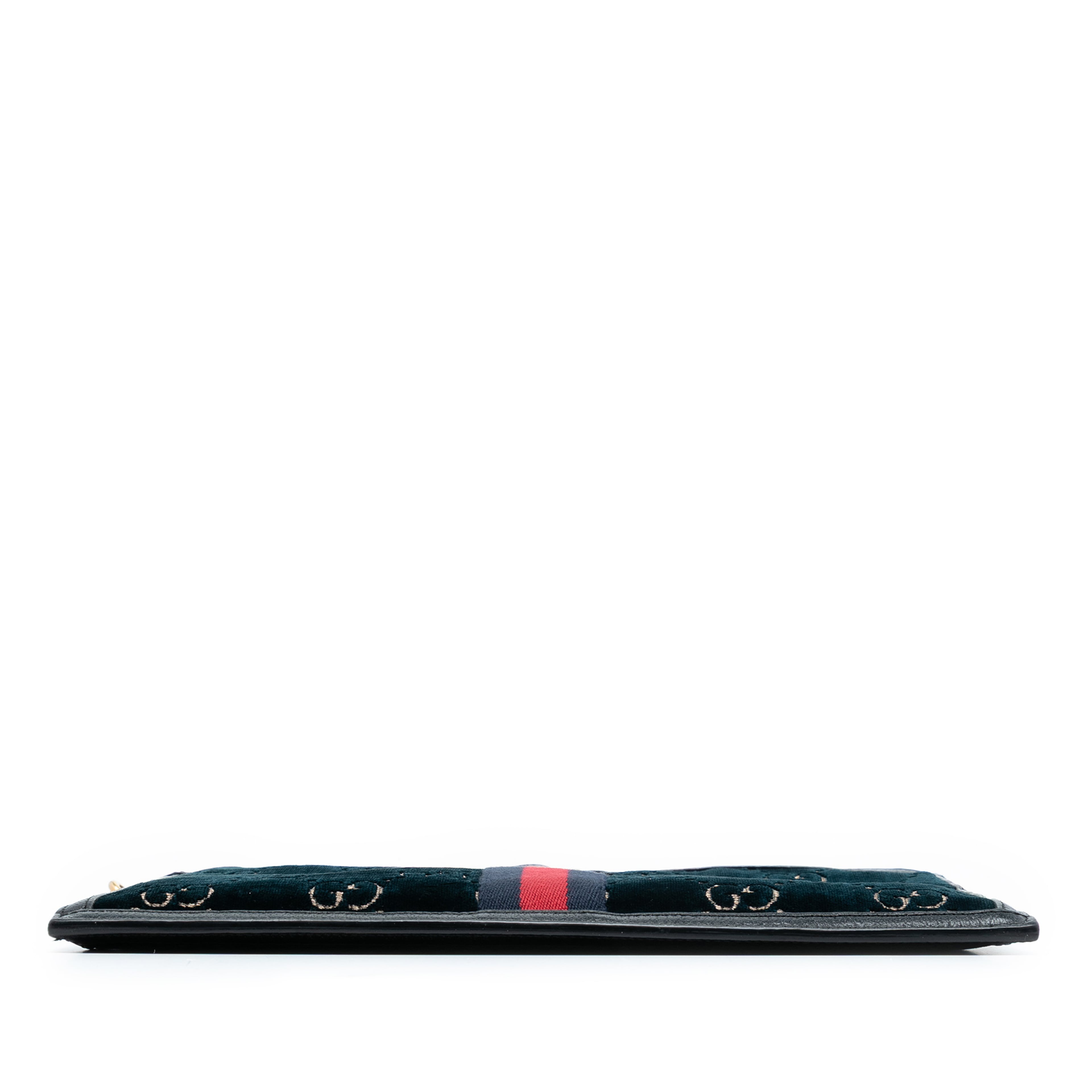 Gucci Gg Velvet Ophidia Clutch, från Luxclusif, i färgen navy. Klicka för att öppna bilden i stort format