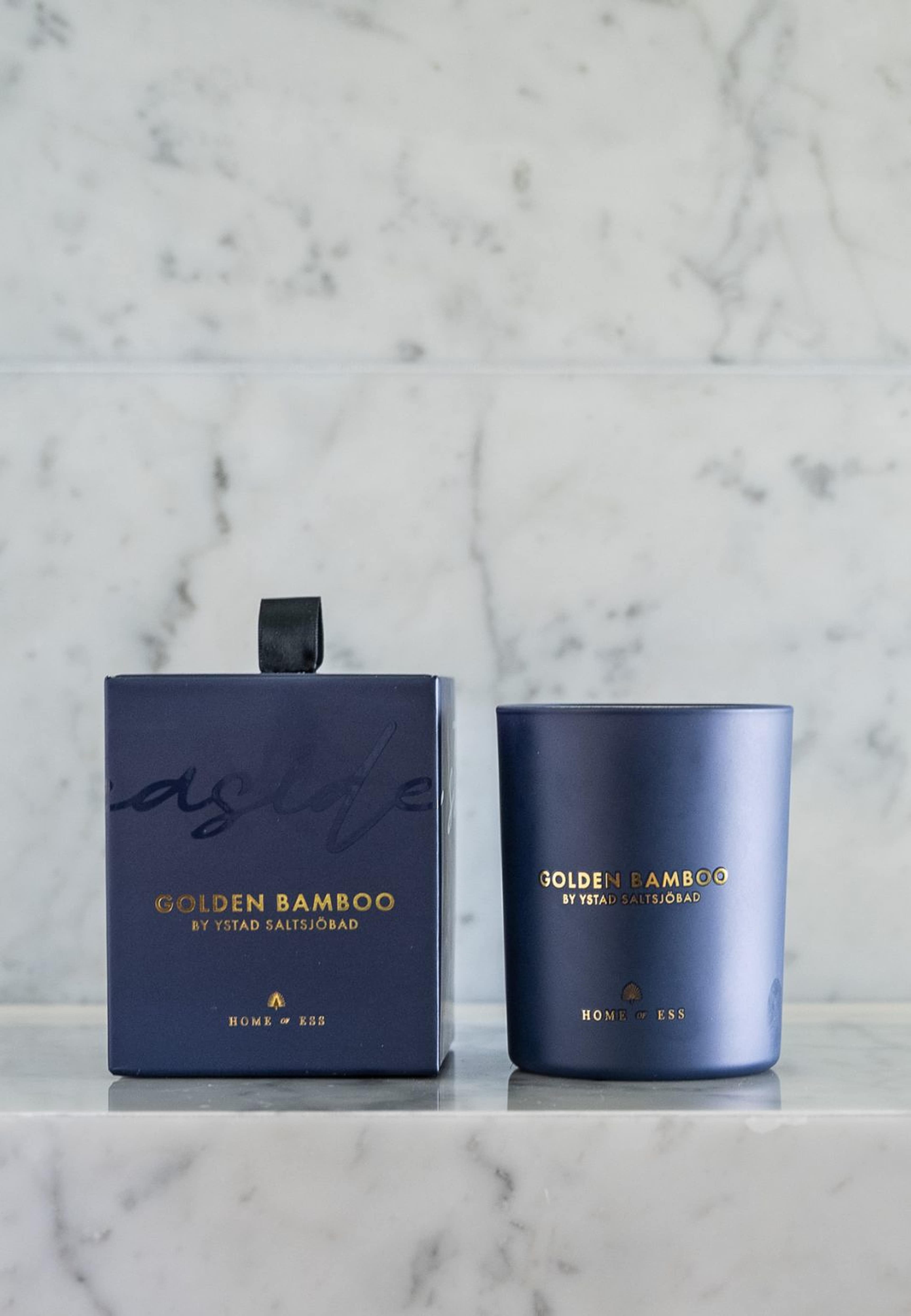 Golden Bamboo By Ystad Saltsjöbad - Doftljus, från Home of ESS, i färgen blue. Klicka för att öppna bilden i stort format