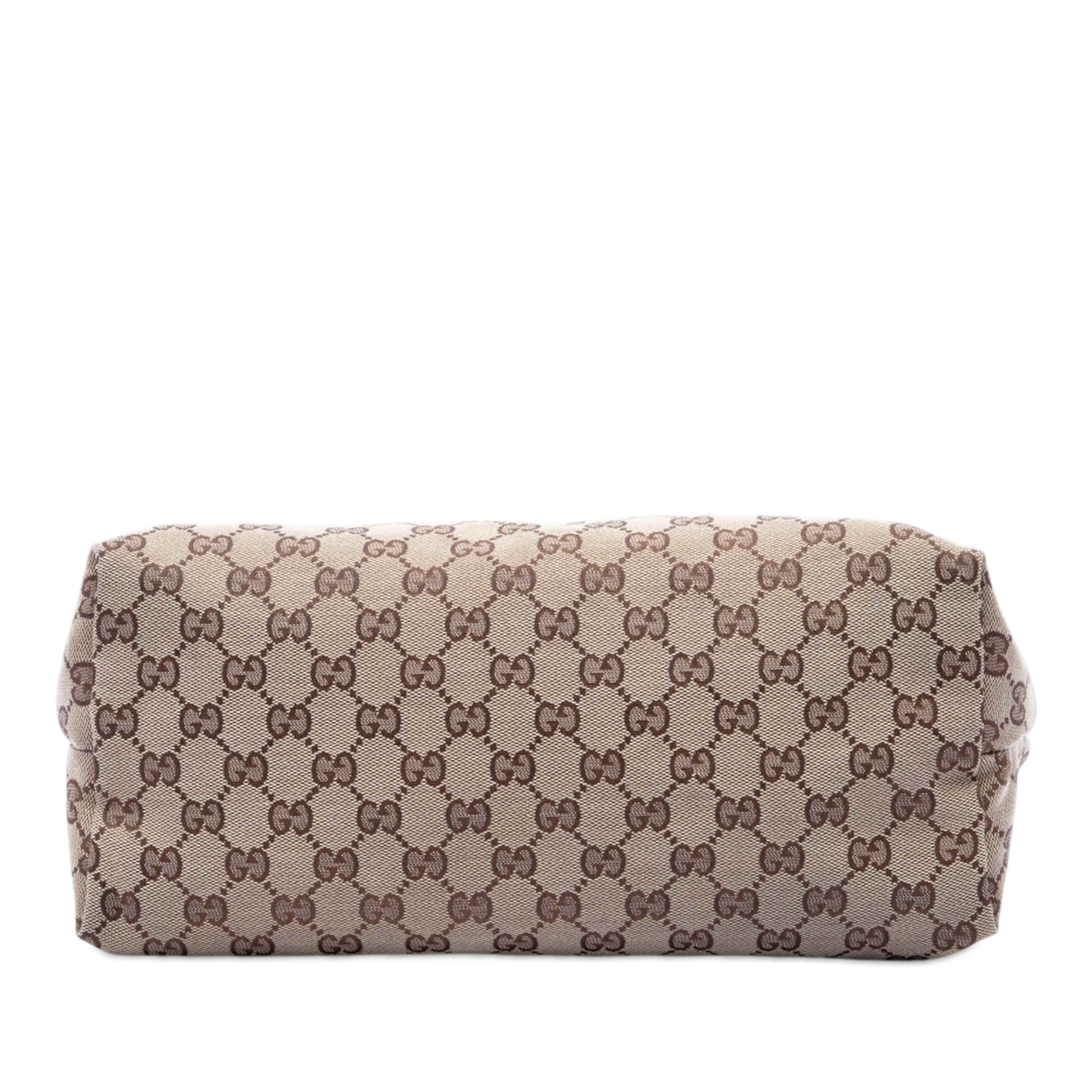 Gucci Gg Canvas Web Crossbody, från Luxclusif, i färgen beige. Klicka för att öppna bilden i stort format