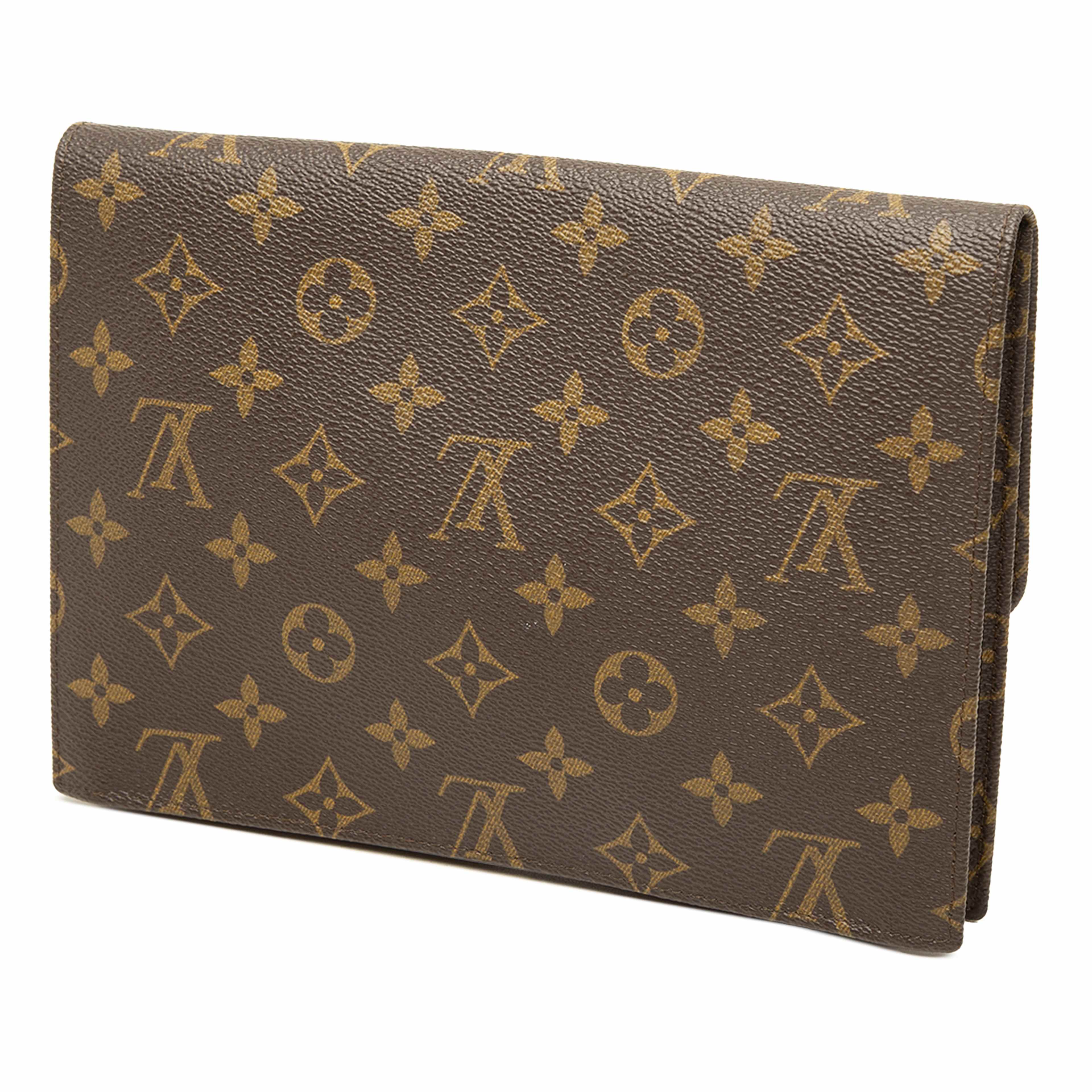 Louis Vuitton Monogram Pochette Rabat 23, från Luxclusif, i färgen brun. Klicka för att öppna bilden i stort format