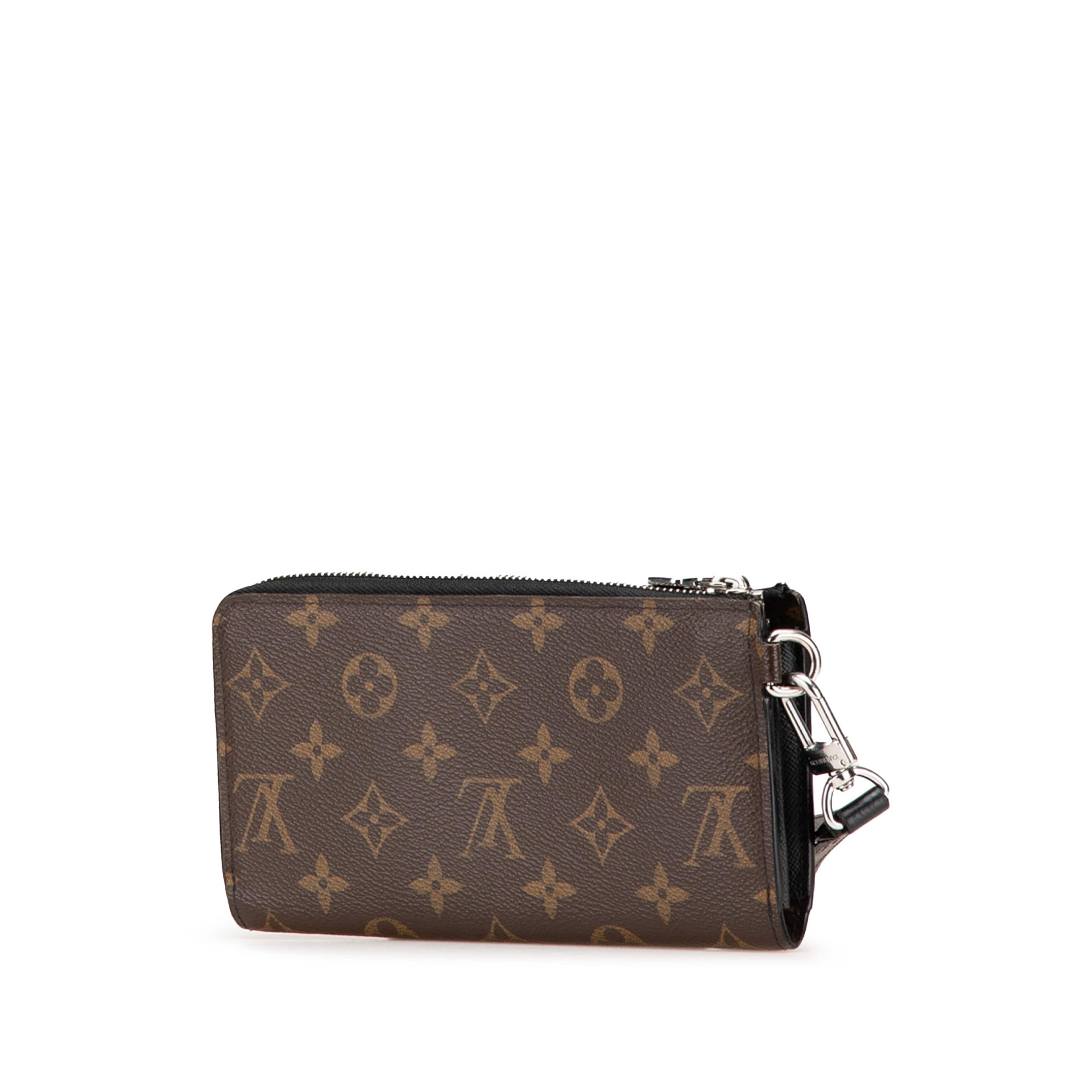 Louis Vuitton Monogram Macassar Zippy Dragonne Wallet