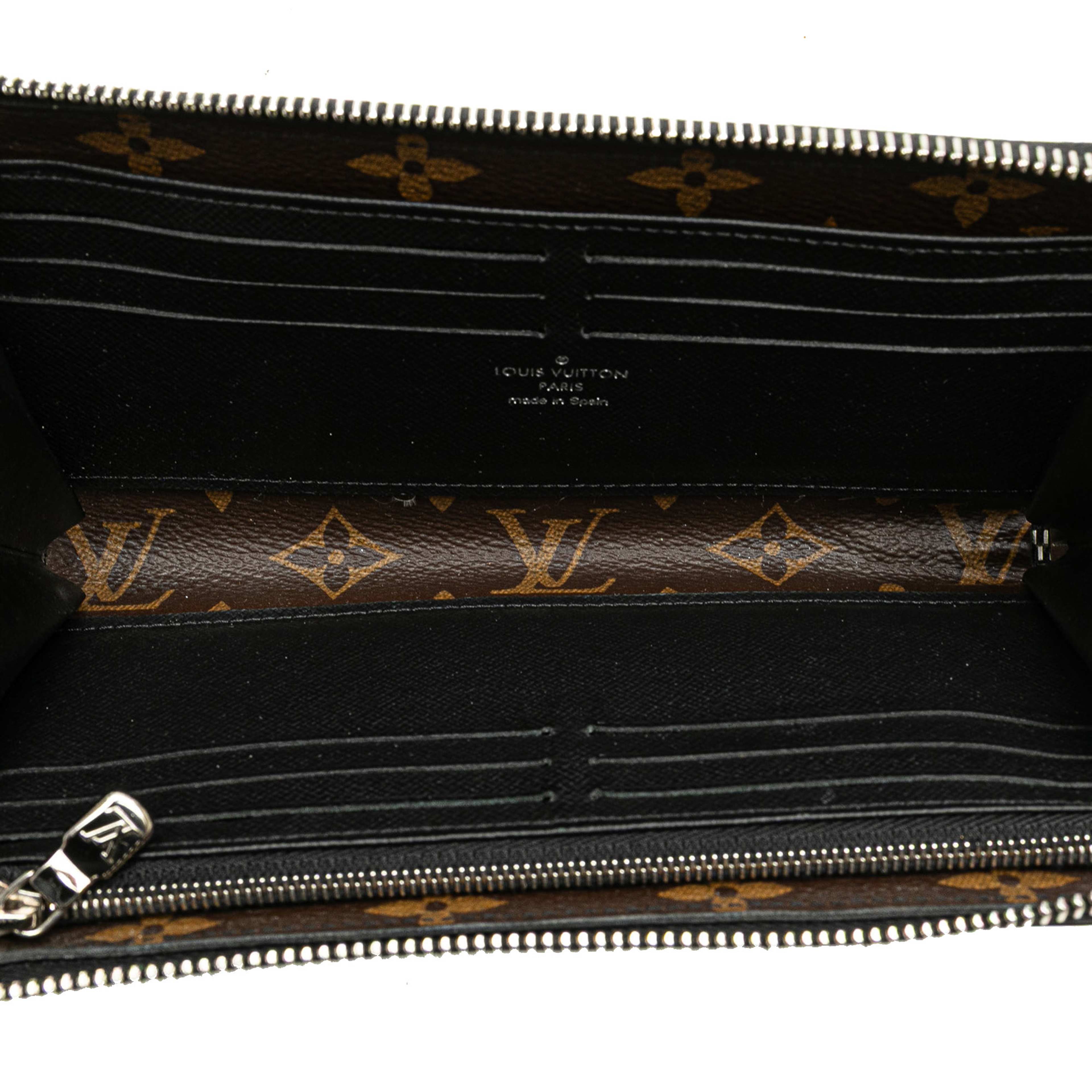 Louis Vuitton Monogram Macassar Zippy Dragonne Wallet