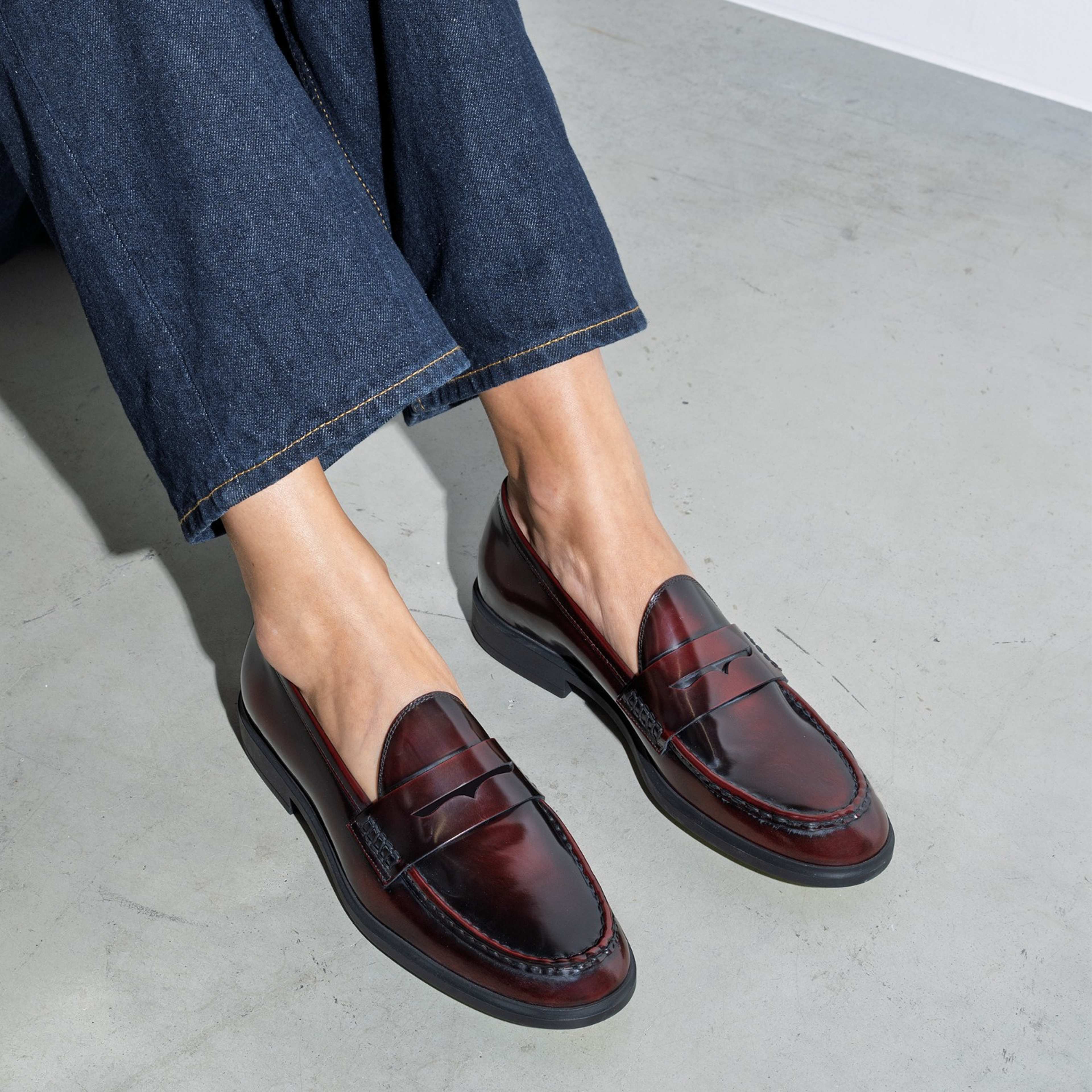 Läder Loafers