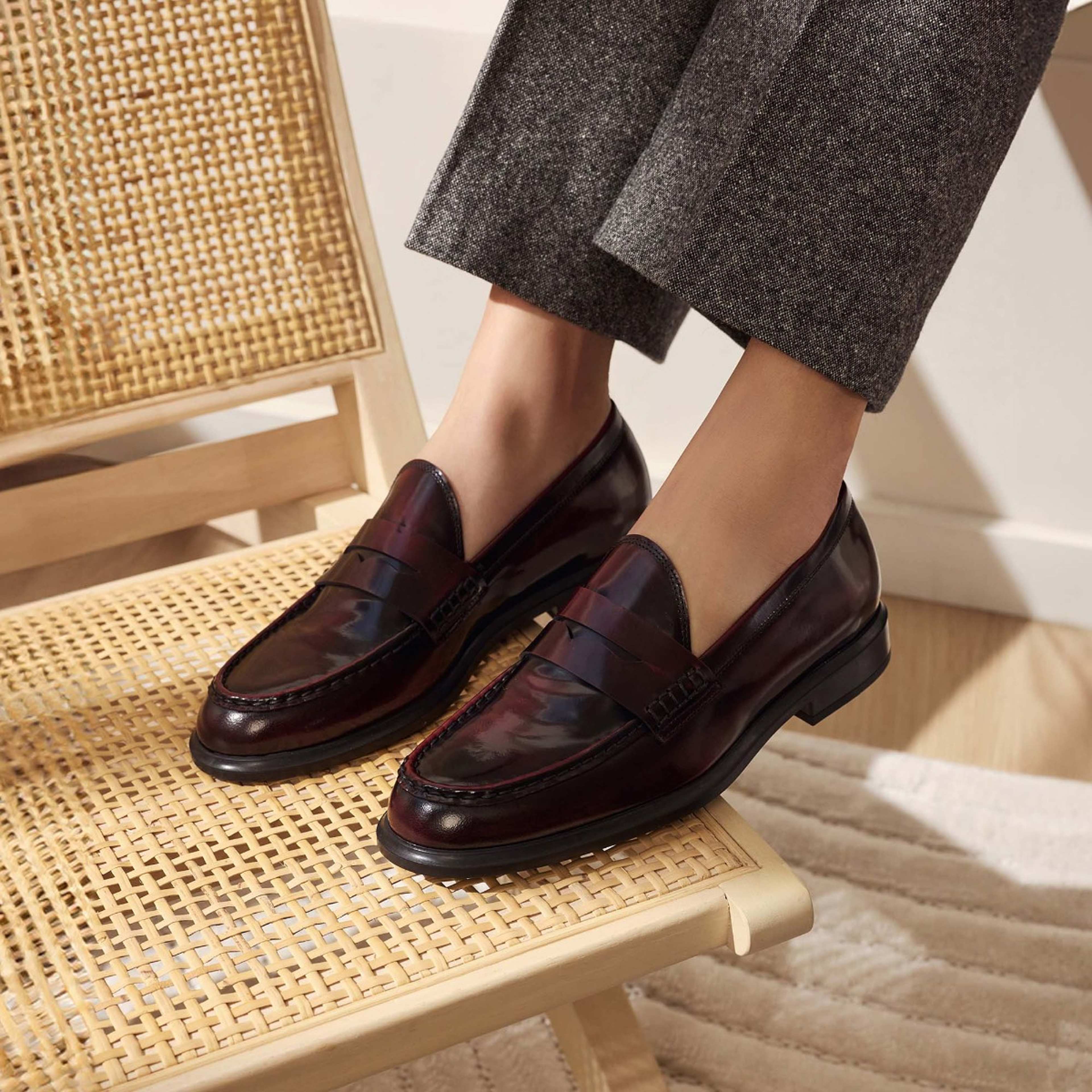 Läder Loafers