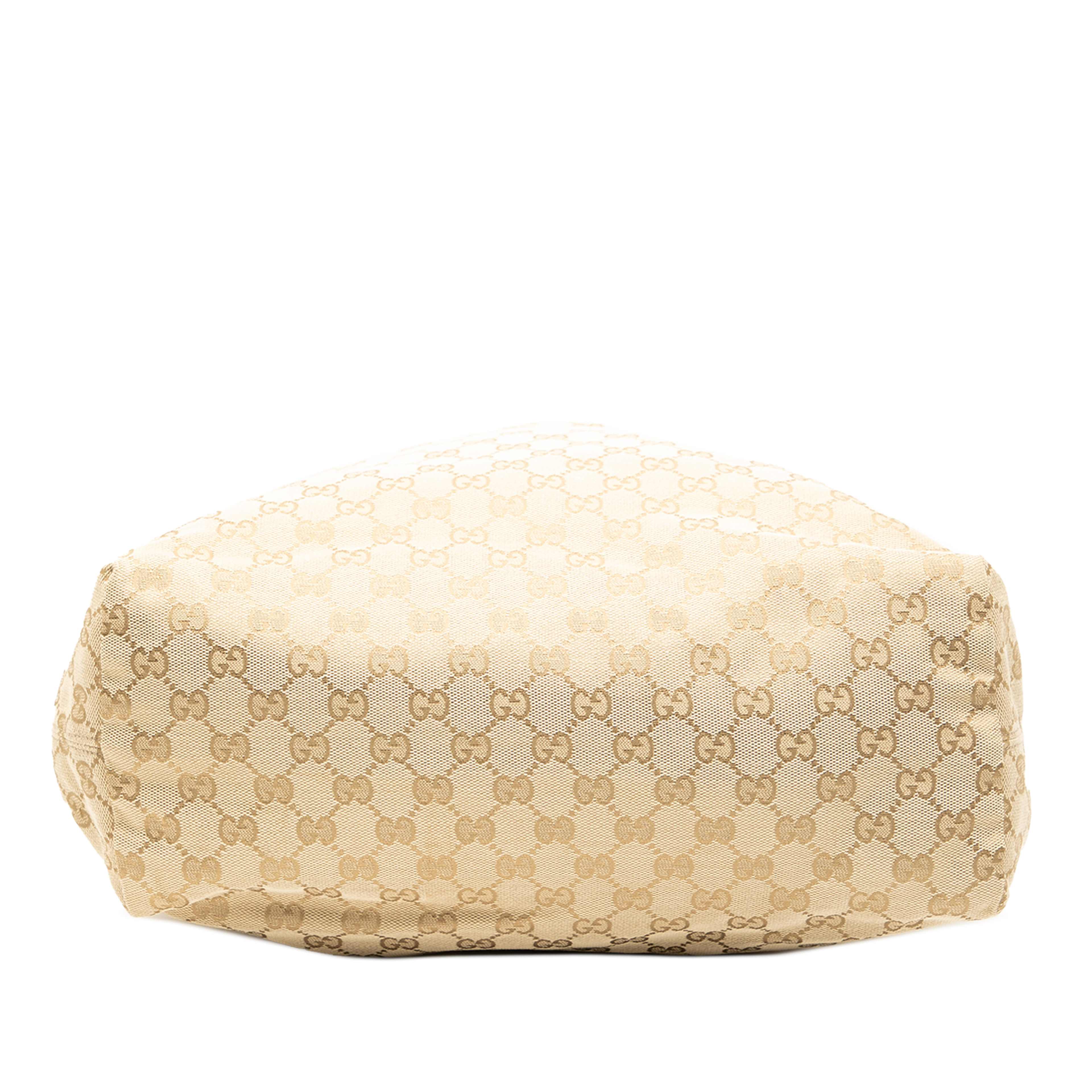 Gucci Gg Canvas Reversible Tote, från Luxclusif, i färgen beige. Klicka för att öppna bilden i stort format