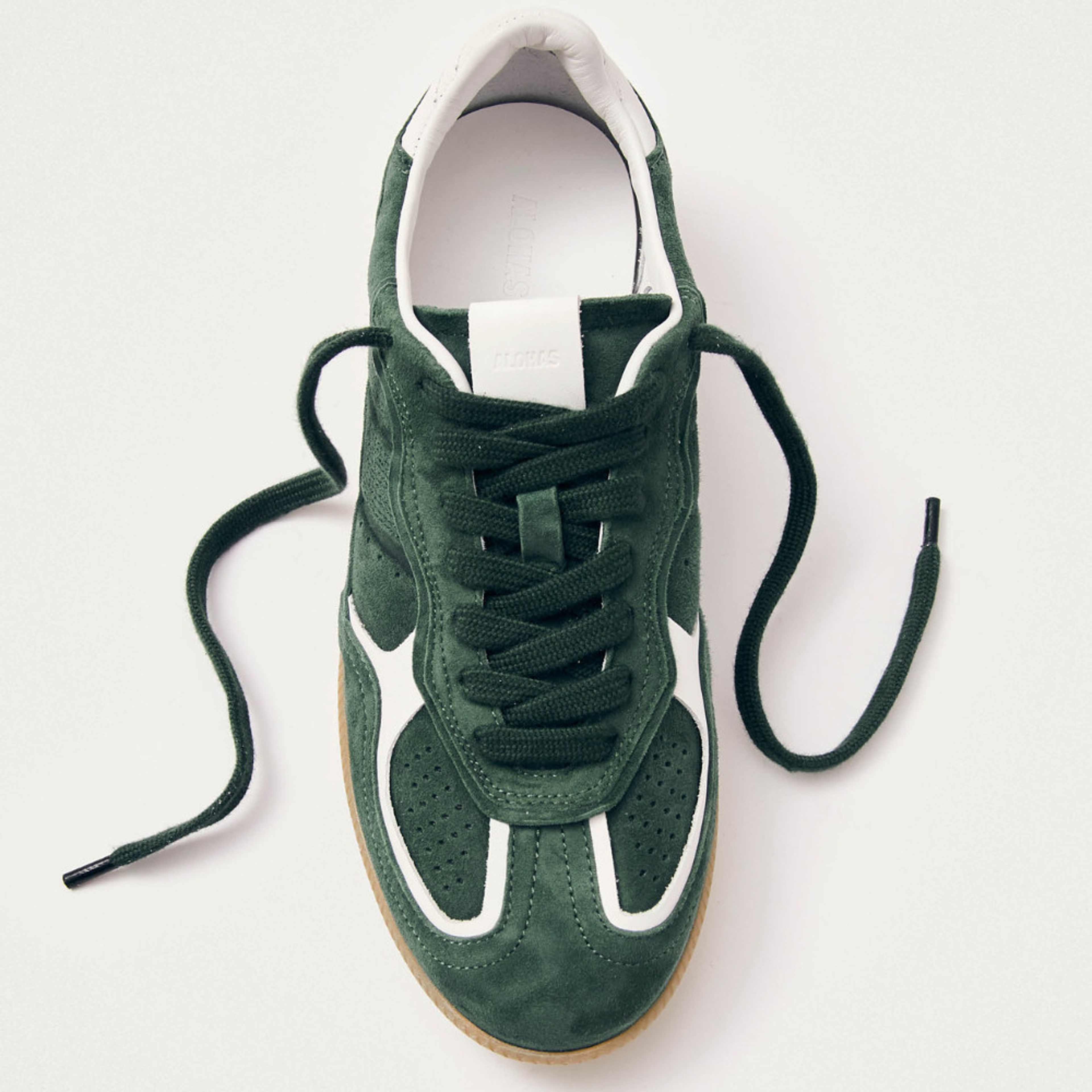 Tb.490 Rife Forest Green Leather Sneakers
