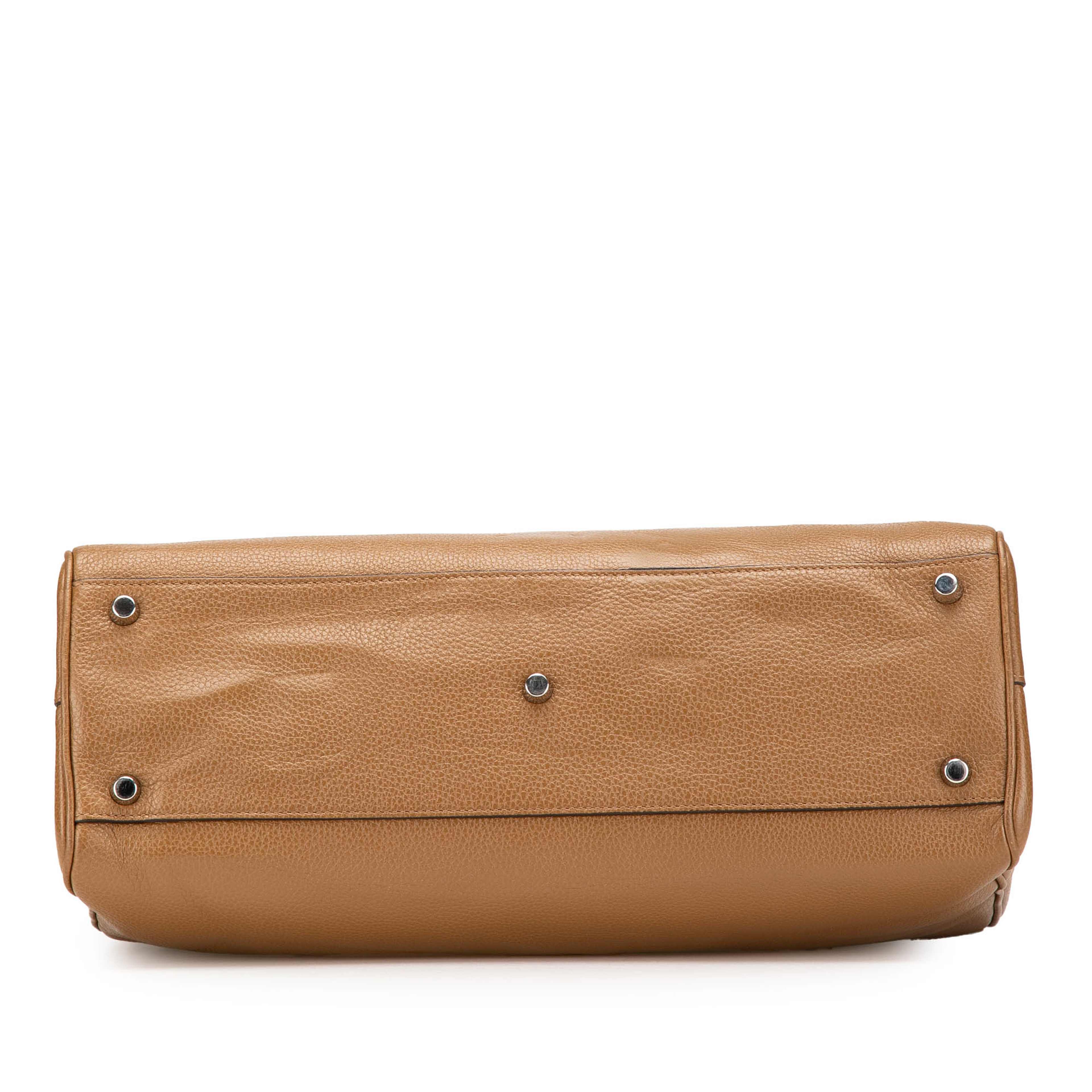 Gucci Medium Leather Zumi Top Handle Bag