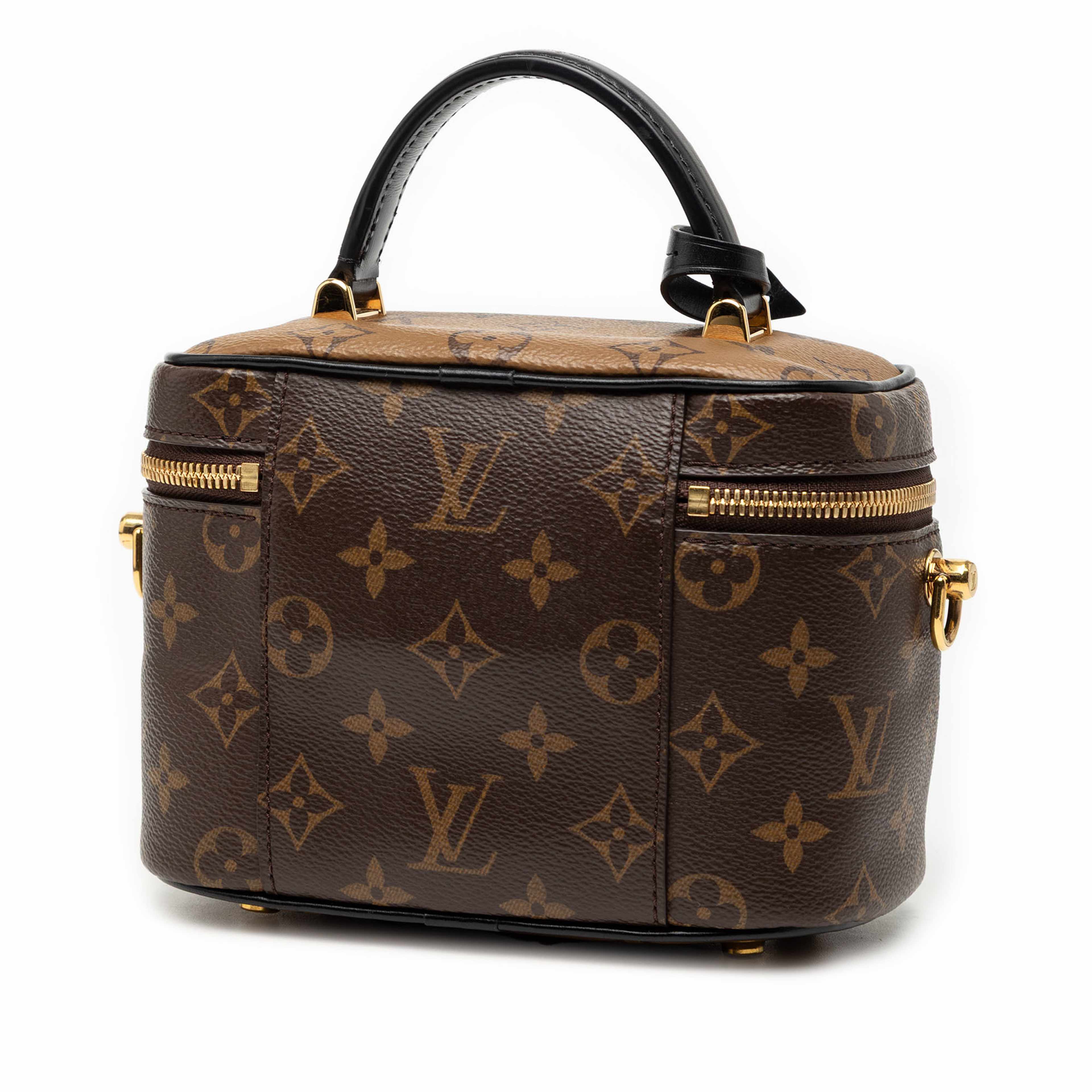 Louis Vuitton Monogram Reverse Vanity Pm, från Luxclusif, i färgen brun. Klicka för att öppna bilden i stort format