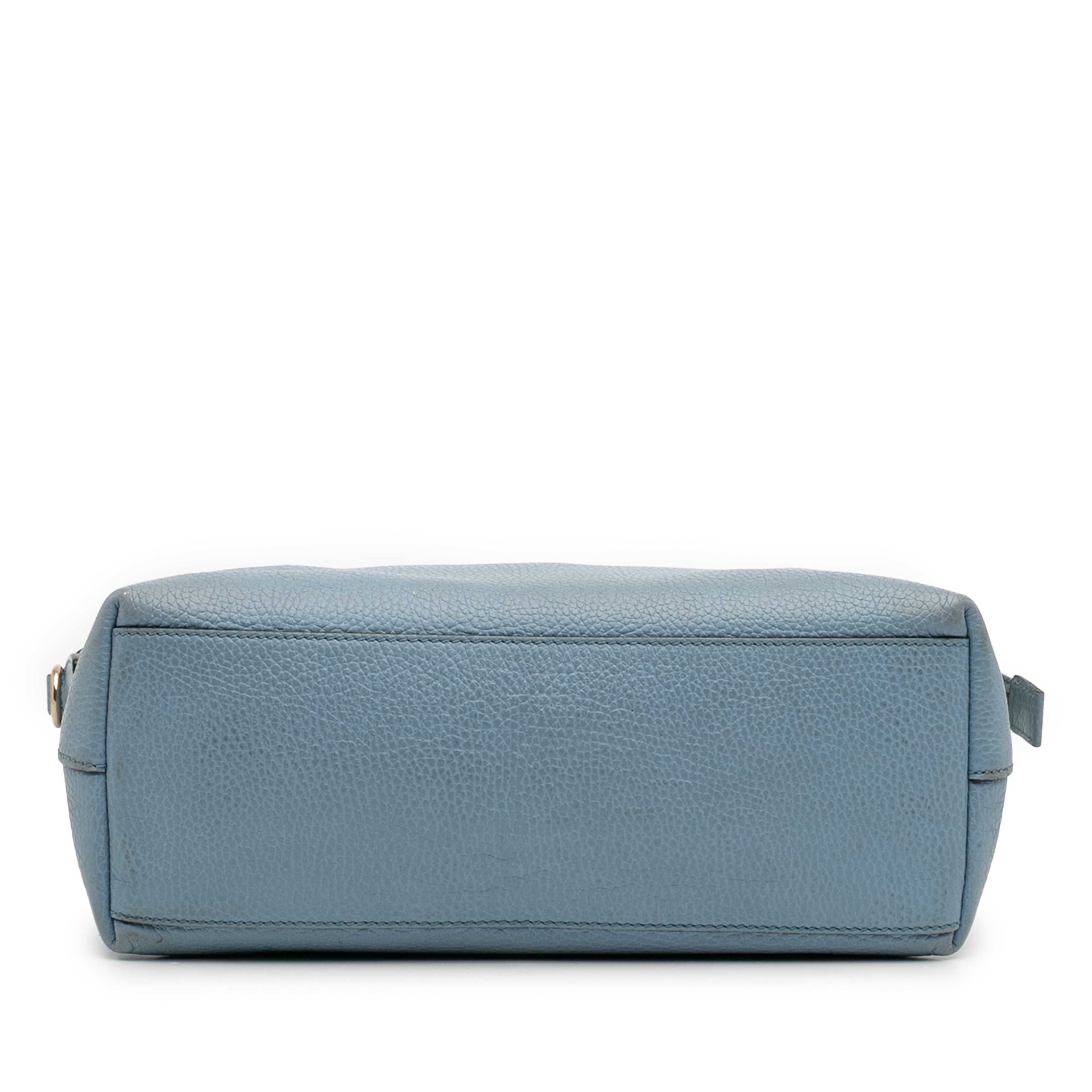 Gucci Dollar Calfskin Gg Charm Satchel, från Luxclusif, i färgen blå. Klicka för att öppna bilden i stort format